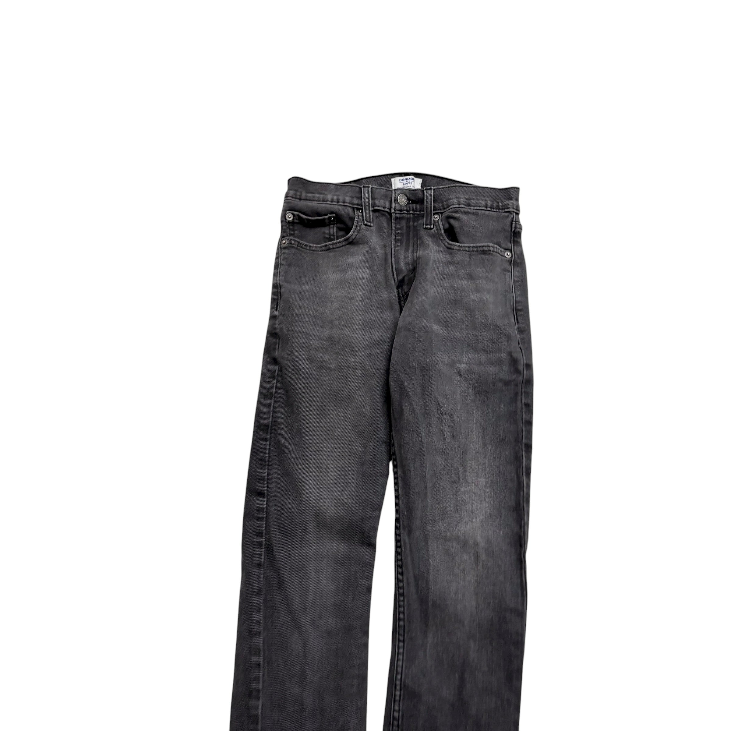 Levis Denizen Jeans W27 L28 Mens Grey Regular Tapered Fit Stretch (E)