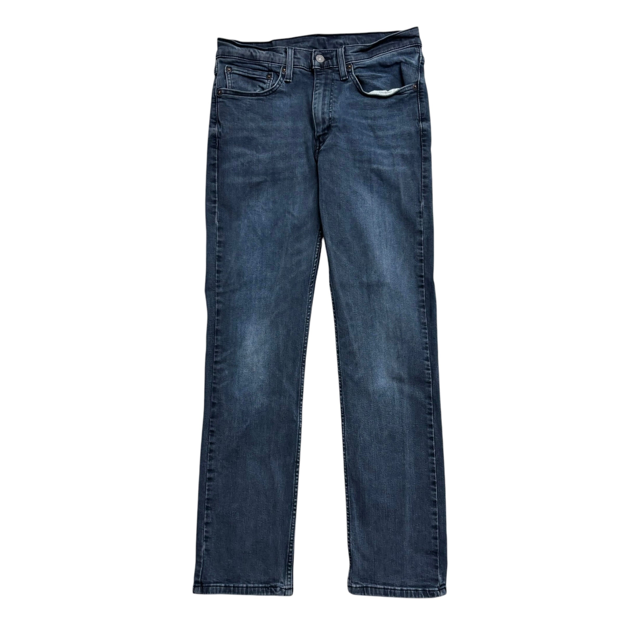 Levis 514 Jeans W30 L31 Mens Navy Blue Slim Straight Fit Stretch Denim