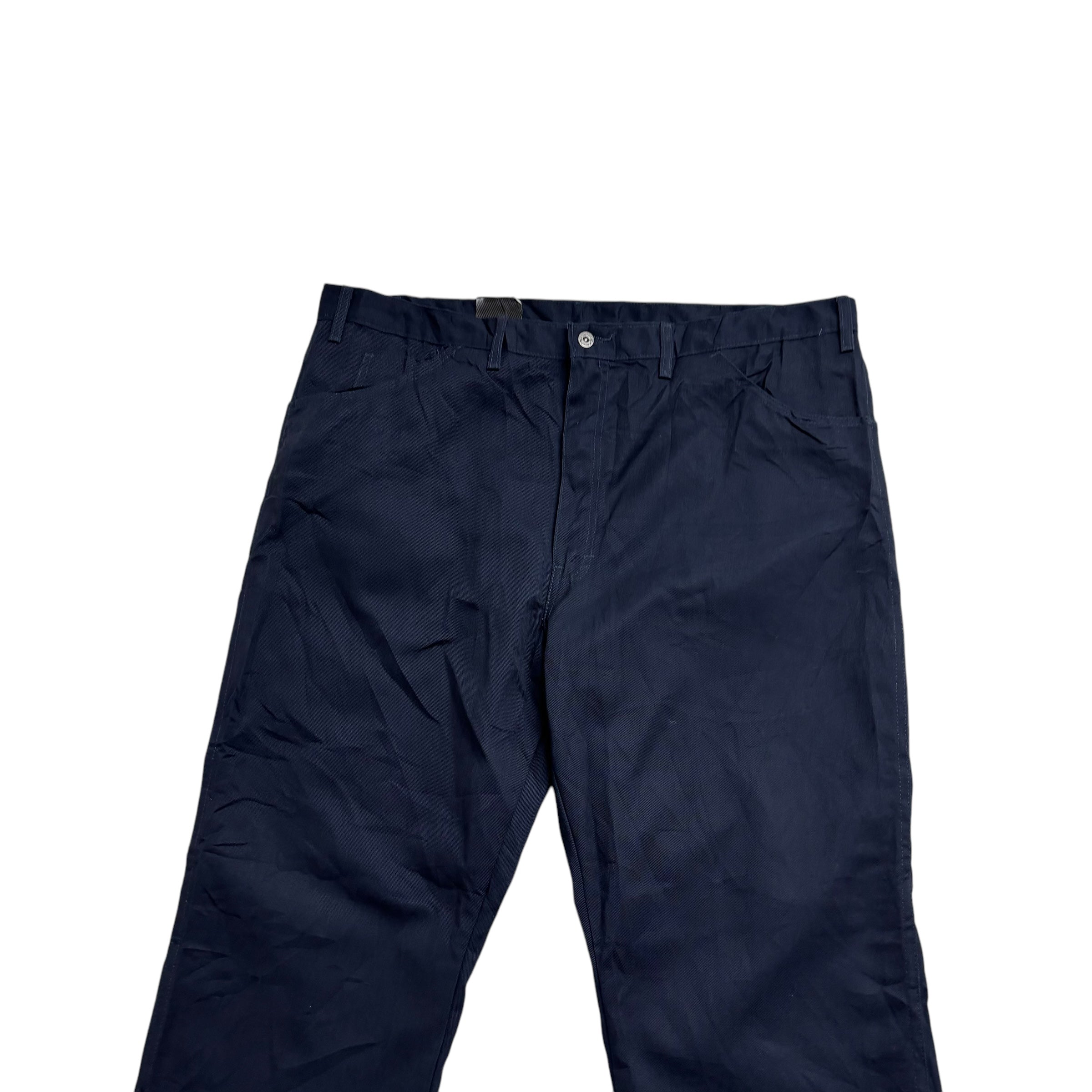 Dickies Carpenter Pants W44 L32 Mens Navy Blue Relaxed Straight Fit Trousers (E)