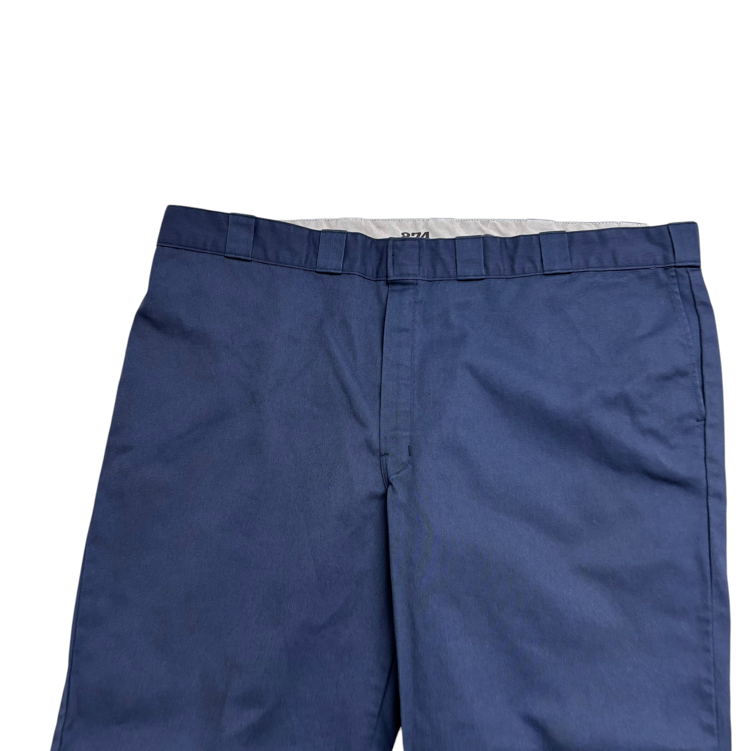 Dickies 874 Trousers W48 L30 Mens Blue Pants Original Straight Fit Workwear