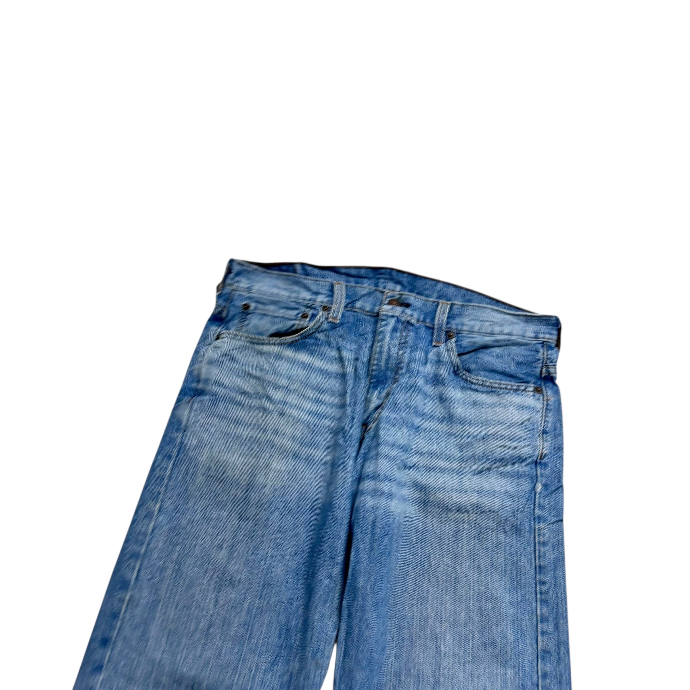 Levis 569 Jeans W33 L34 Mens Mid Blue Baggy Relaxed Straight Fit Denim