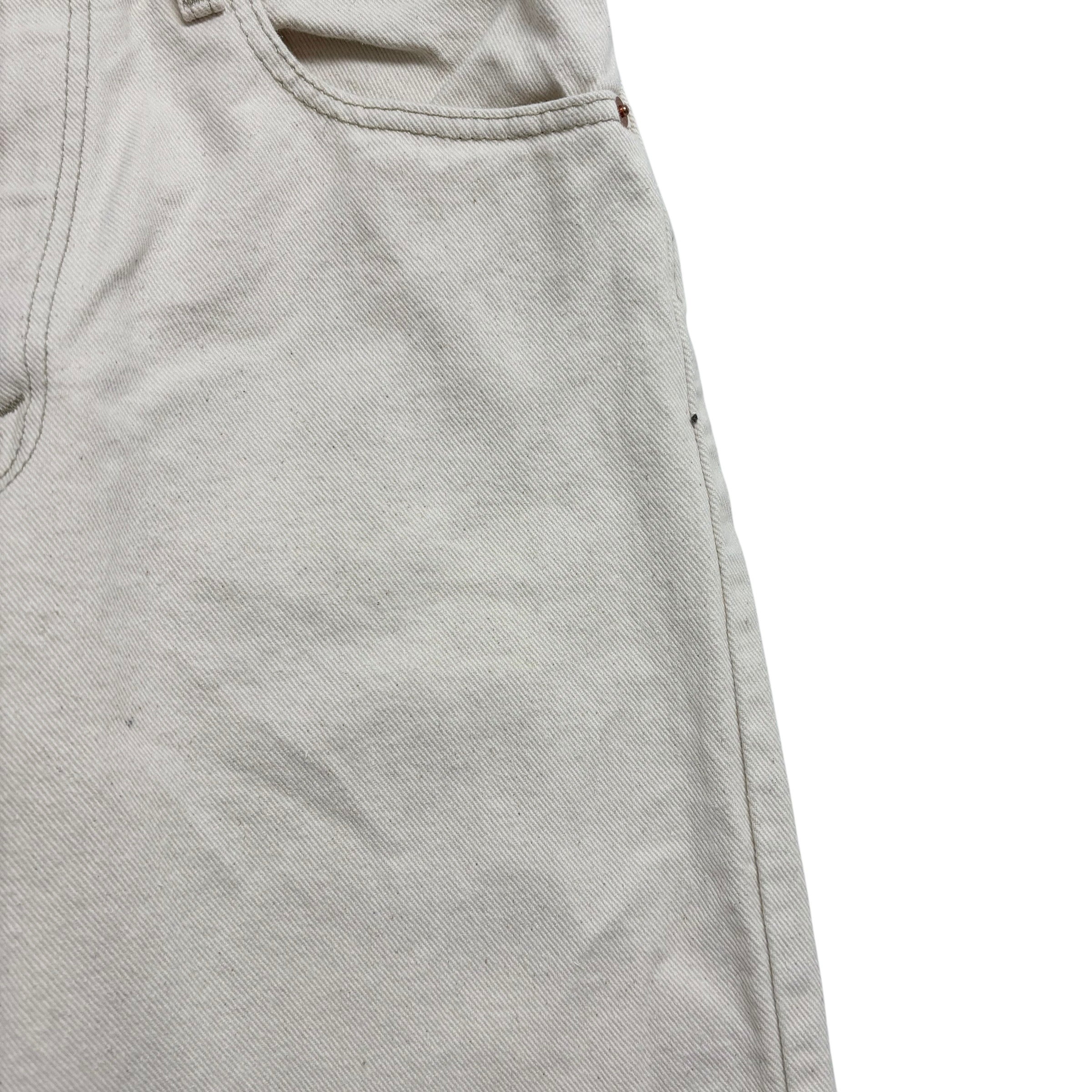 Levis 550 Jeans W31 L34 Mens Cream Relaxed Tapered Fit Made In USA Vintage