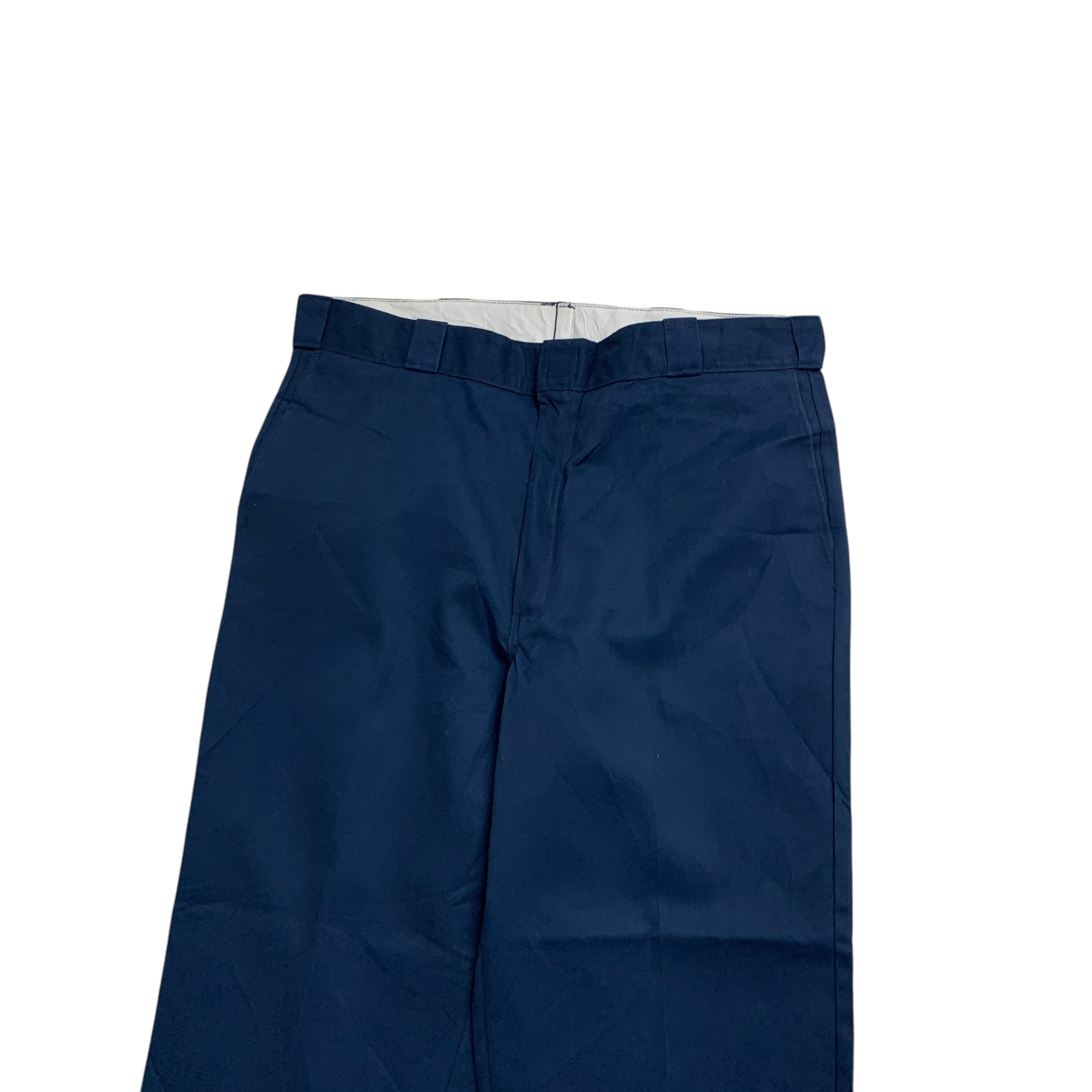 Dickies Trousers W38 L29 Mens Blue Pants Relaxed Straight Fit Workwear