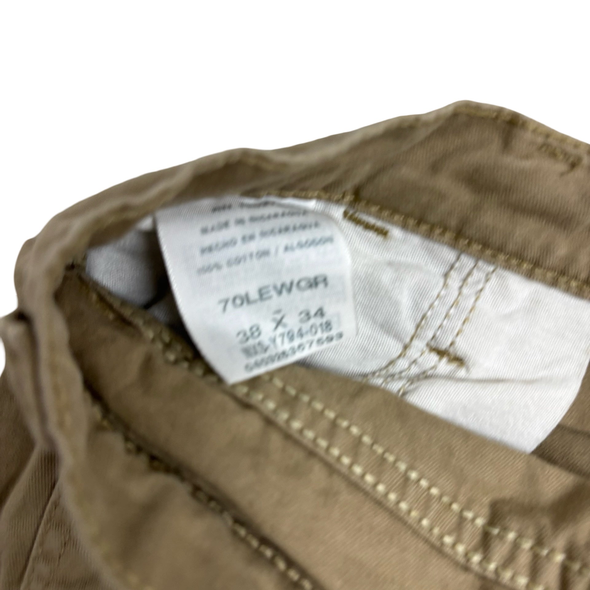 Wrangler Cargo Trousers W38 L34 Mens Beige Baggy Relaxed Fit