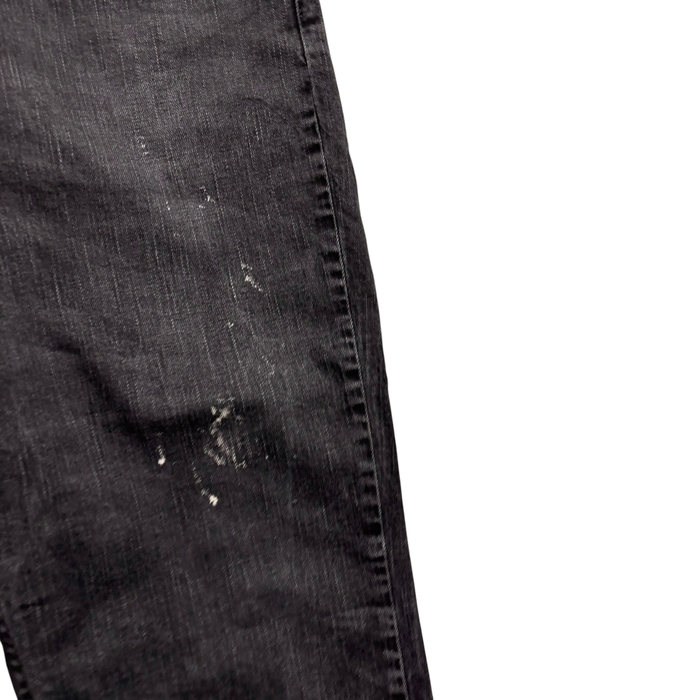 Levis 559 Jeans W40 L29 Mens Black Relaxed Straight Fit Stretch Denim (F)