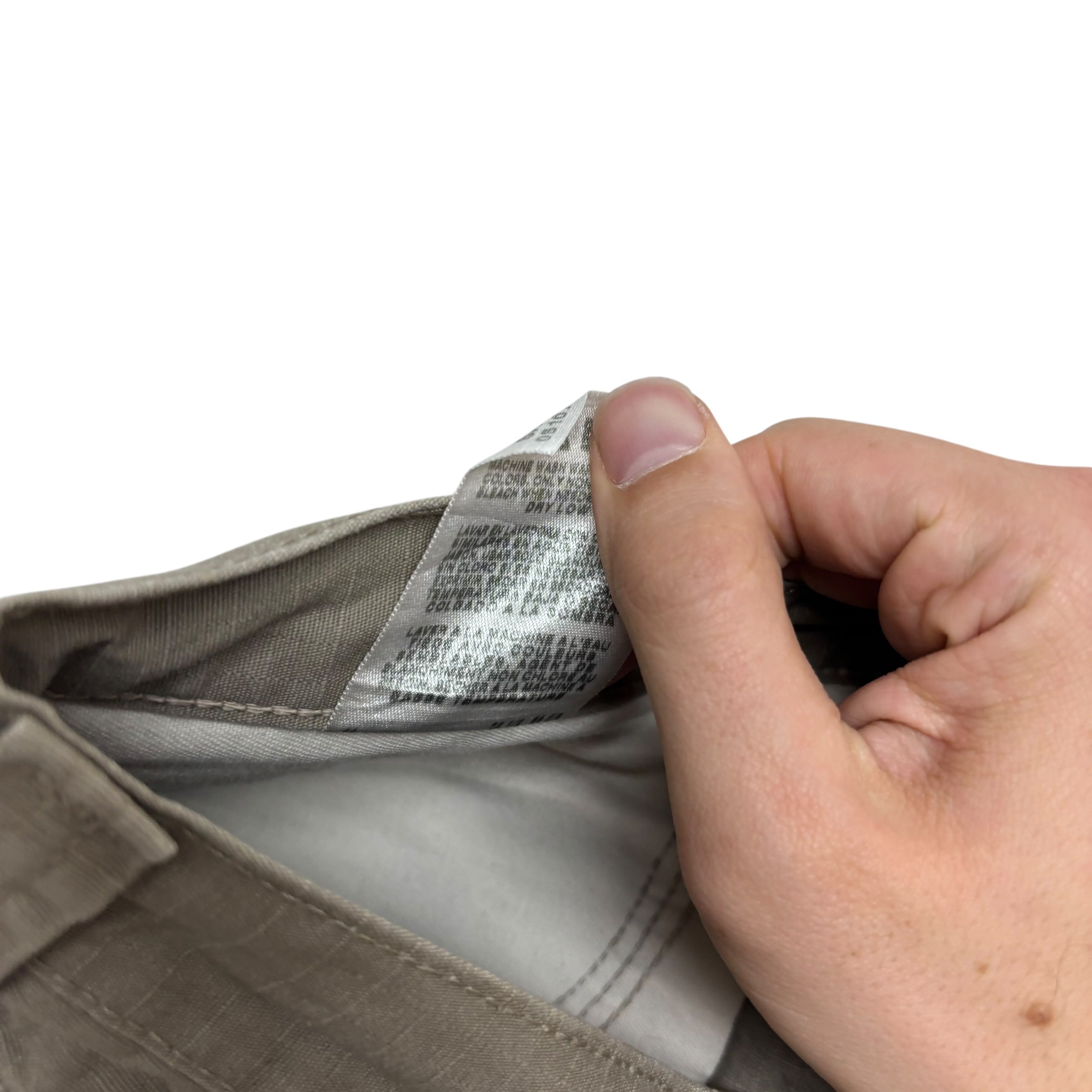 Wrangler Carpenter Pants W42 L32 Mens Beige Relaxed Straight Fit Trousers