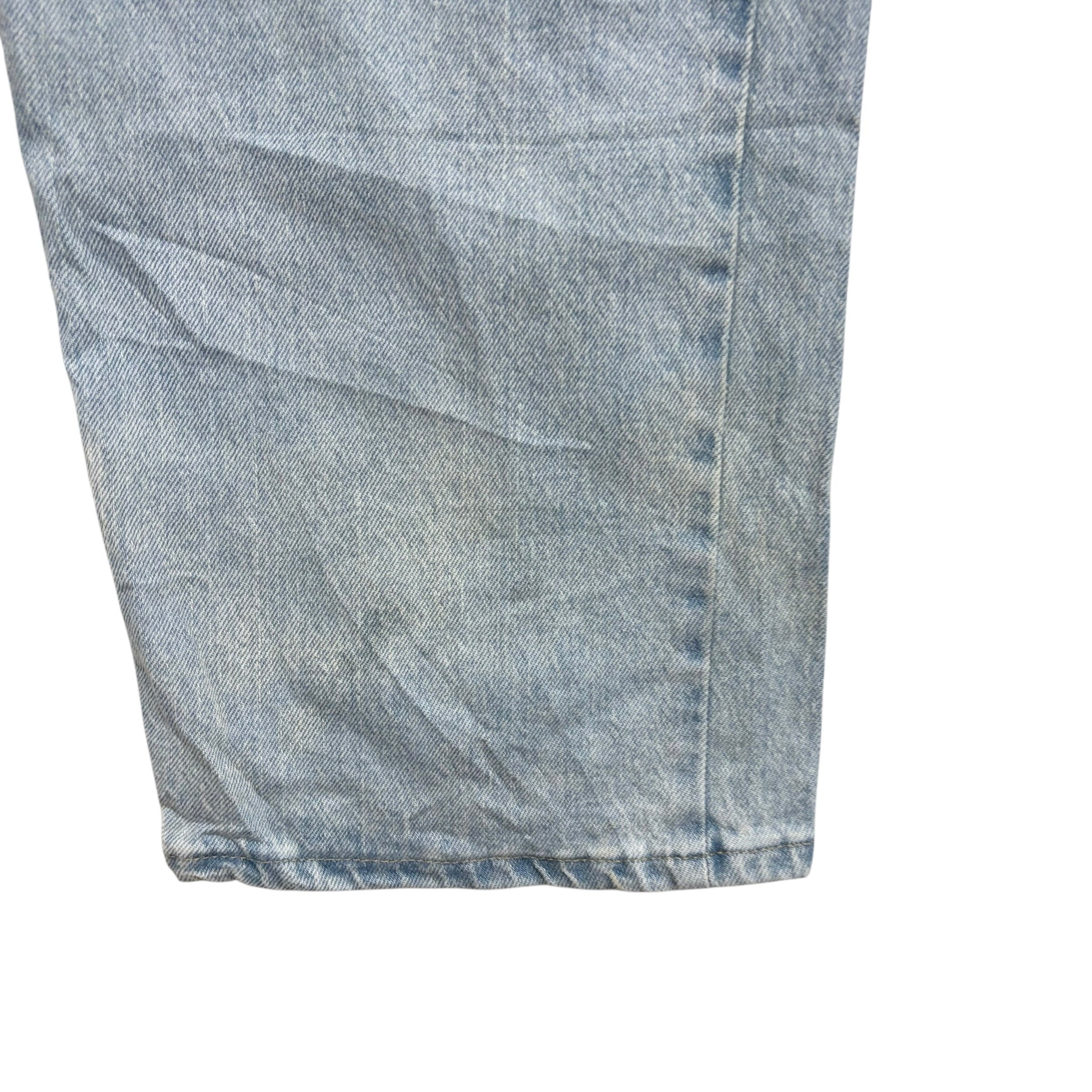 Wrangler Jeans W40 L30 Mens Light Blue Relaxed Straight Fit Stretch Denim