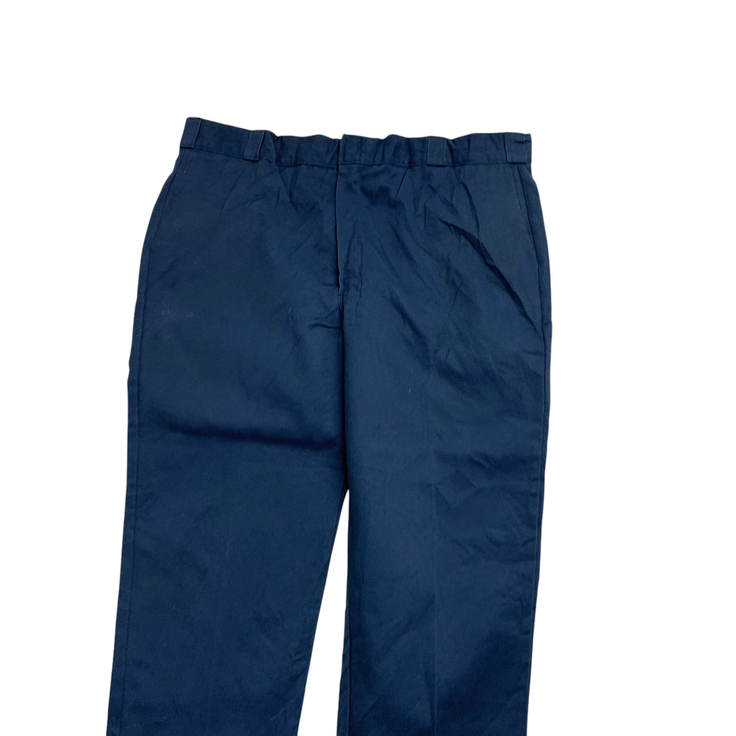 Dickies 874 Trousers W42 L30 Mens Blue Pants Original Straight Fit Workwear