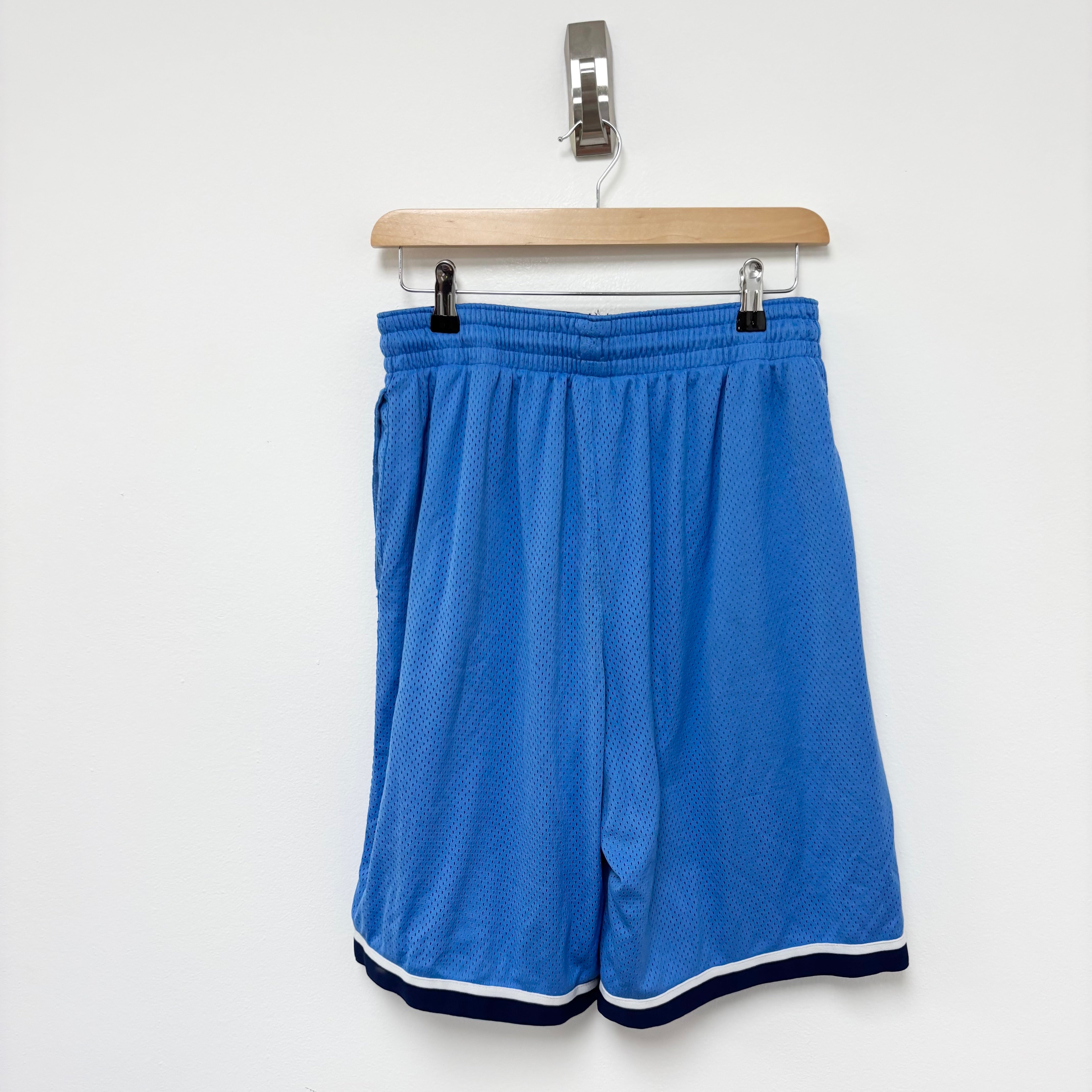 Nike Shorts Mens Large Blue Dri Fit Running Sports Gym Athletic Pockets (E)