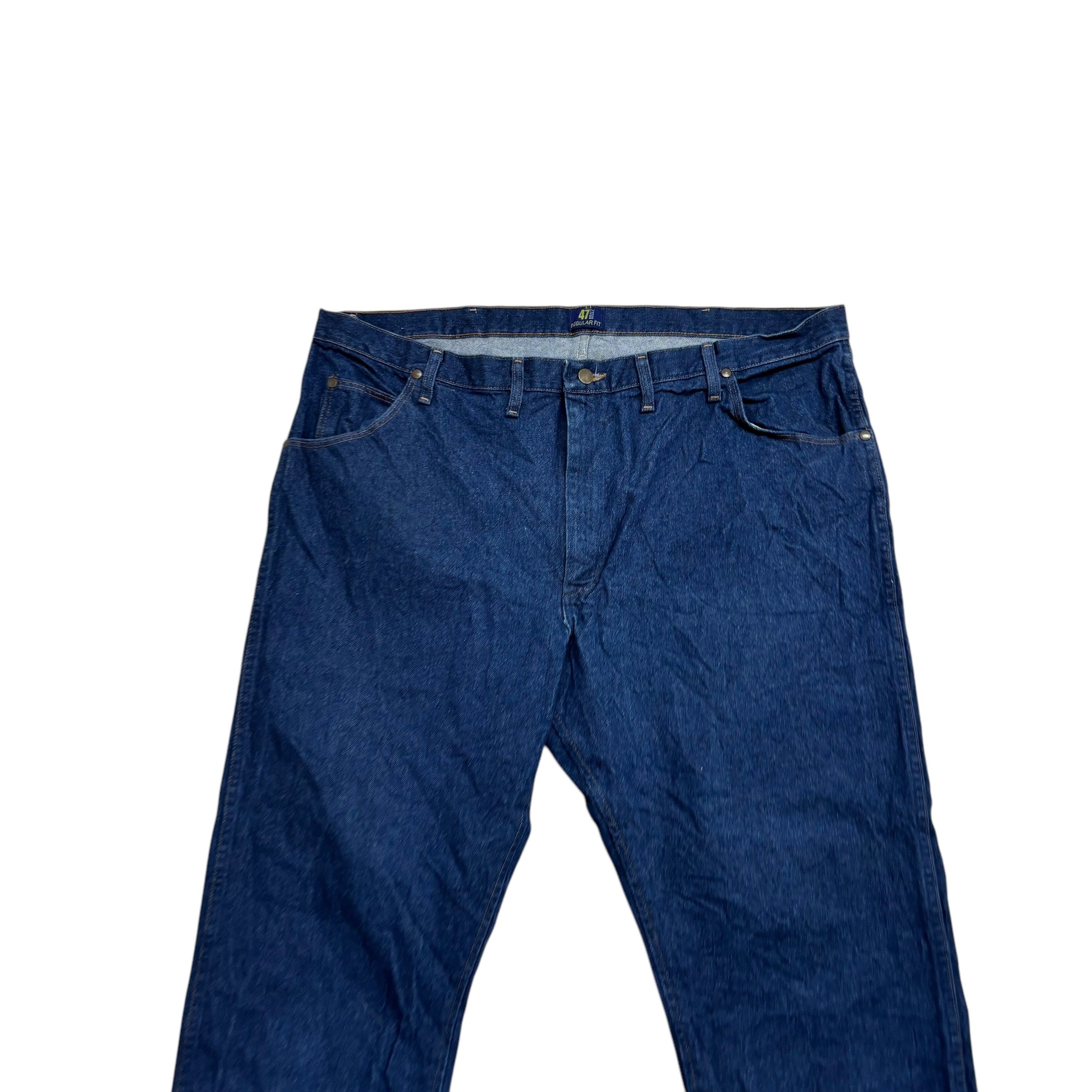 Wrangler Jeans Cowboy Cut W44 L30 Mens Dark Blue 47MWZ Original Fit Denim (E)