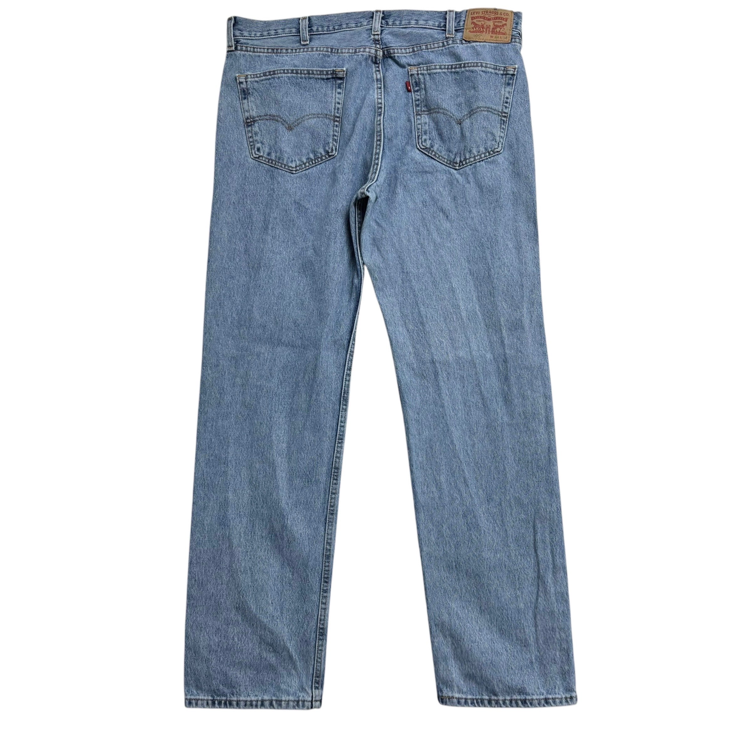 Levis 505 Jeans W38 L34 Mens Light Blue Regular Straight Fit Denim