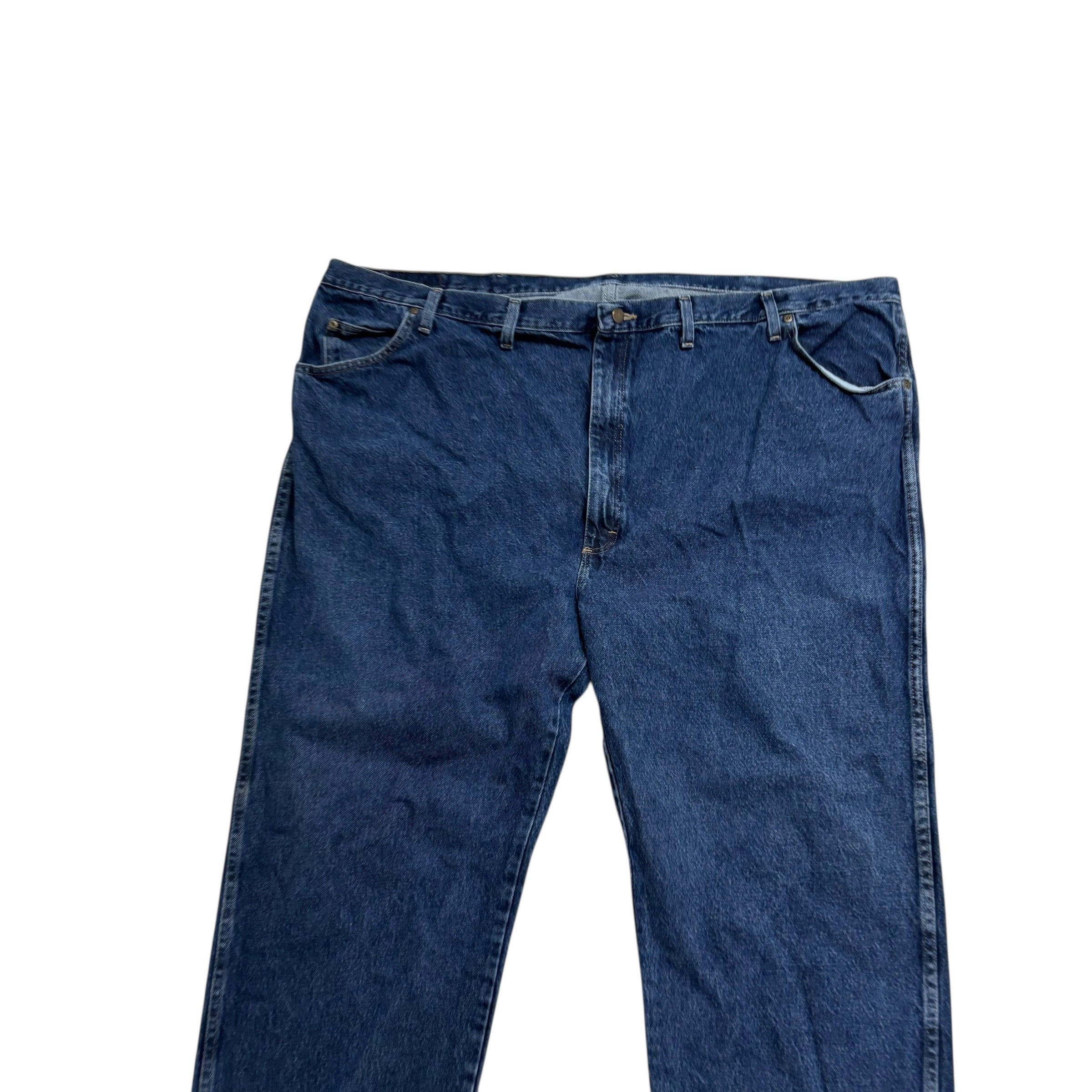 Wrangler Jeans W54 L30 Mens Dark Blue Regular Straight Fit Denim (E)