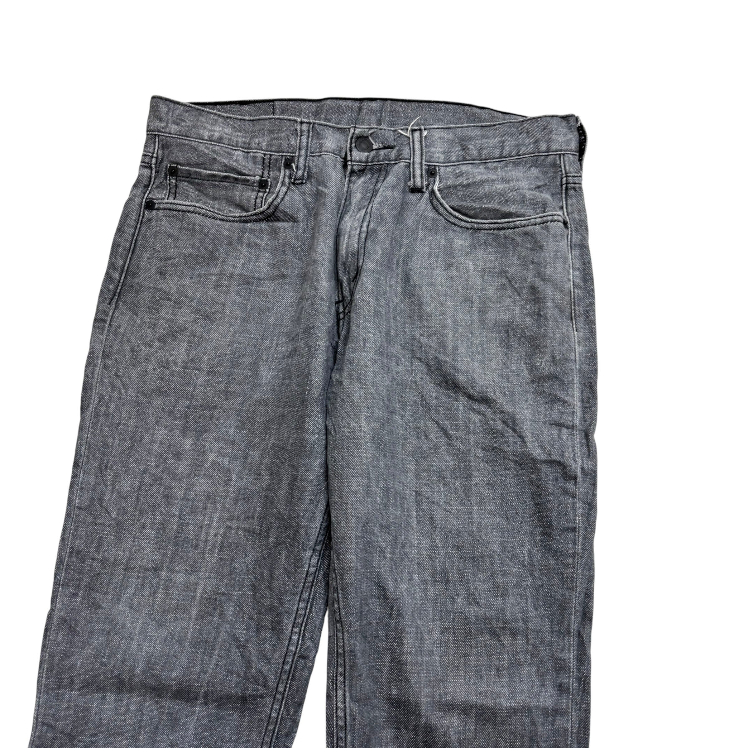 Levis 511 Jeans W33 L28 Mens Grey Slim Fit Vintage Denim