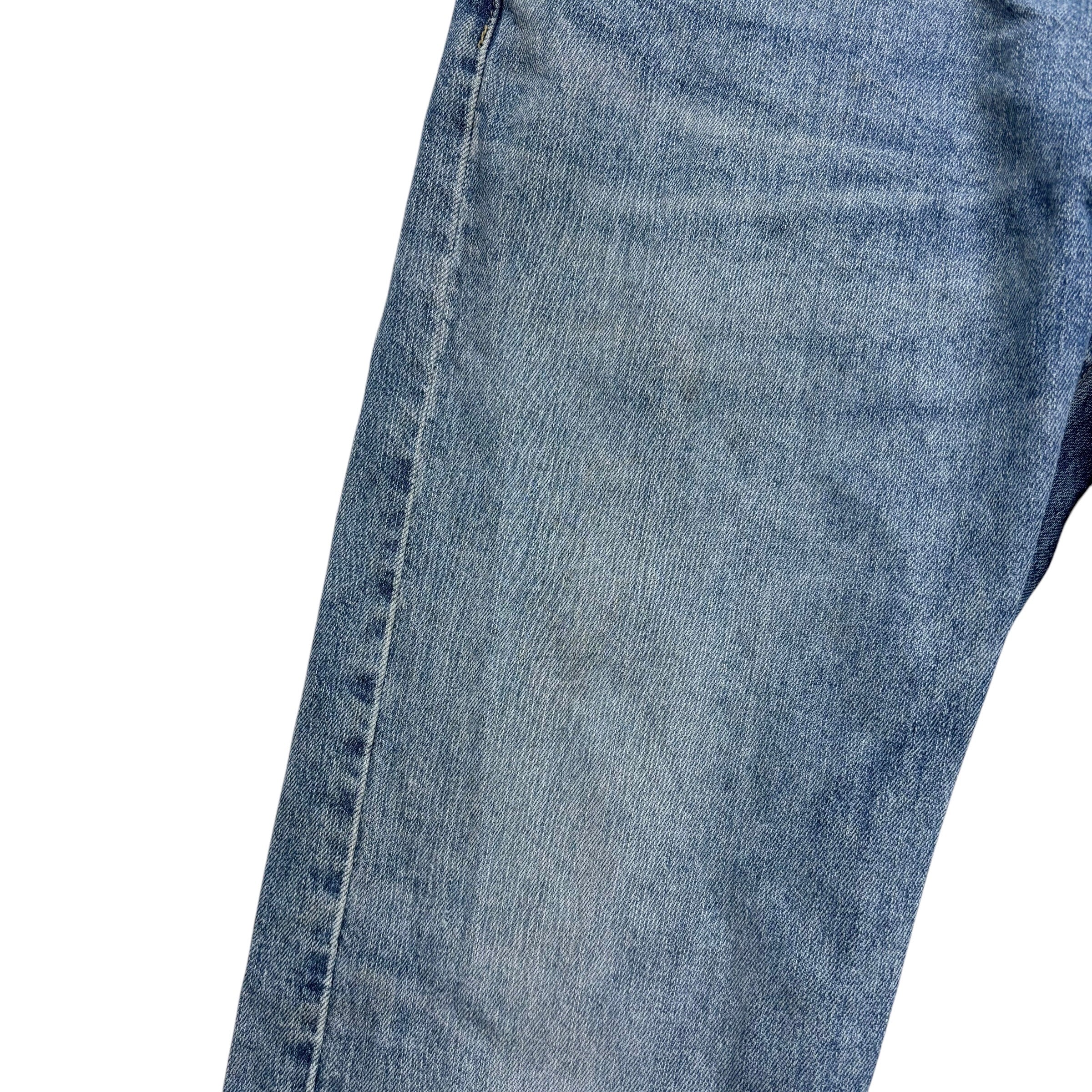 Levis 502 Jeans W32 L30 Mens Light Blue Regular Tapered Fit Stretch Denim
