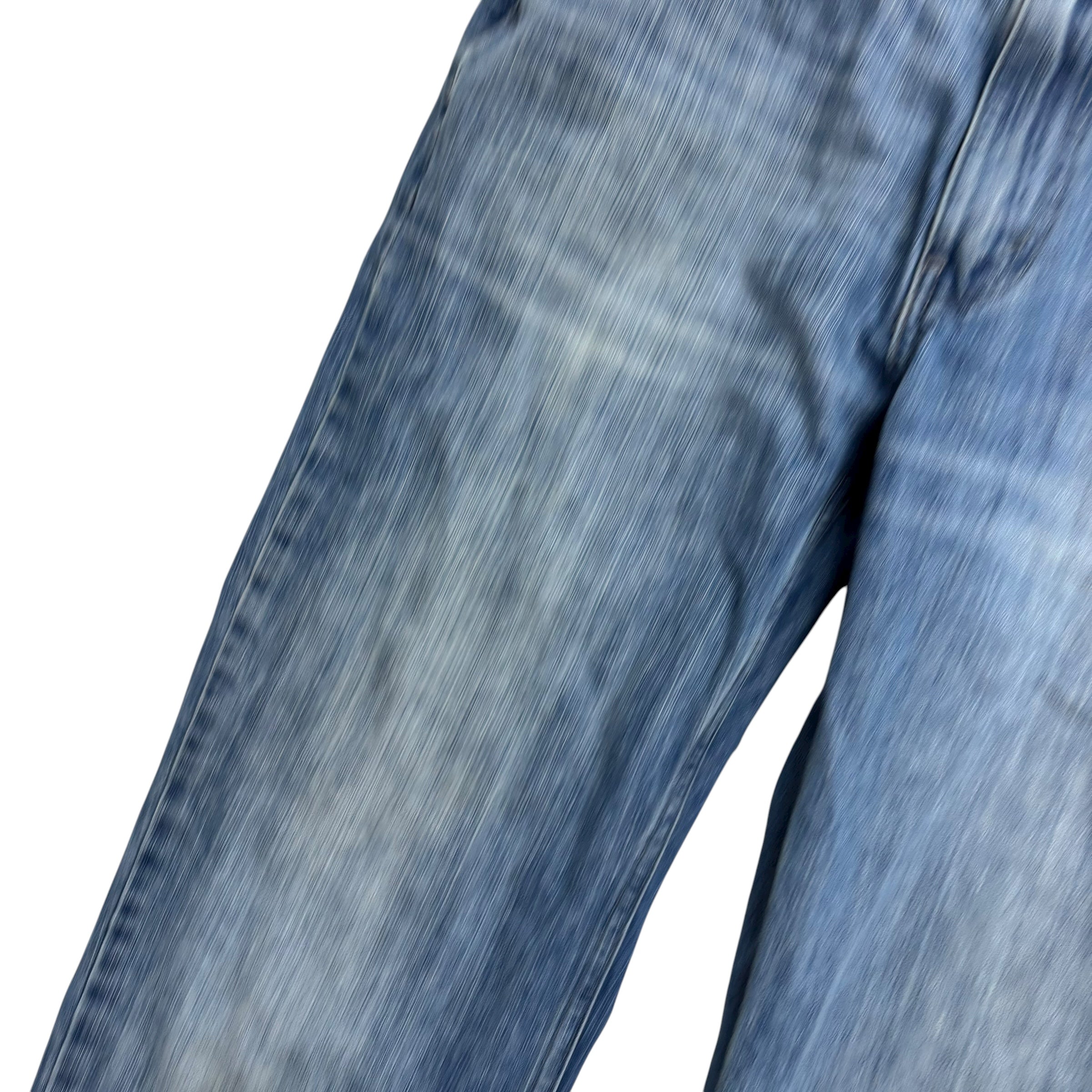 Levis 514 Jeans W34 L29 Mens Mid Blue Regular Straight Fit Denim (F)