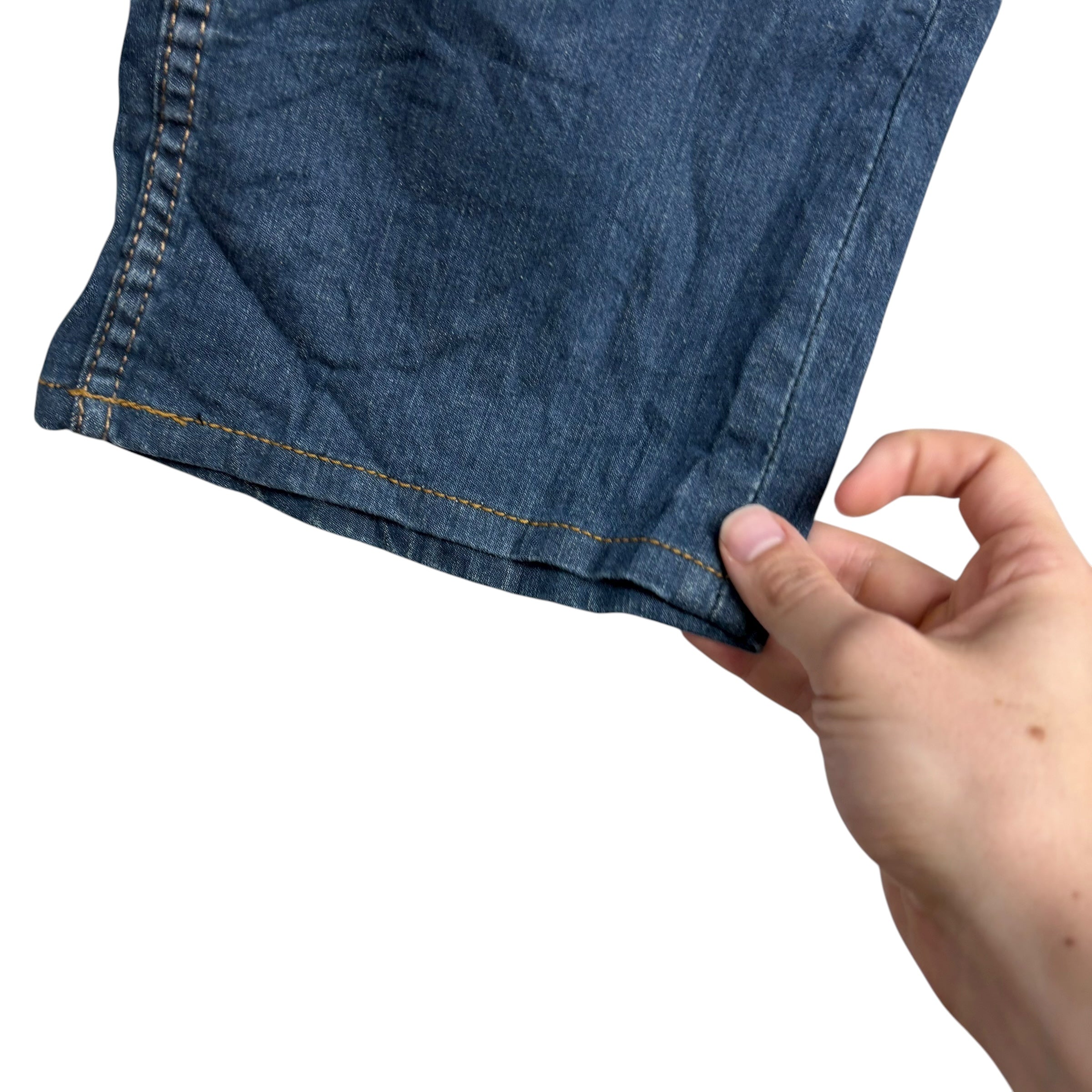 Levis 559 Jeans W32 L31 Mens Dark Blue Relaxed Straight Fit Stretch Denim (E)