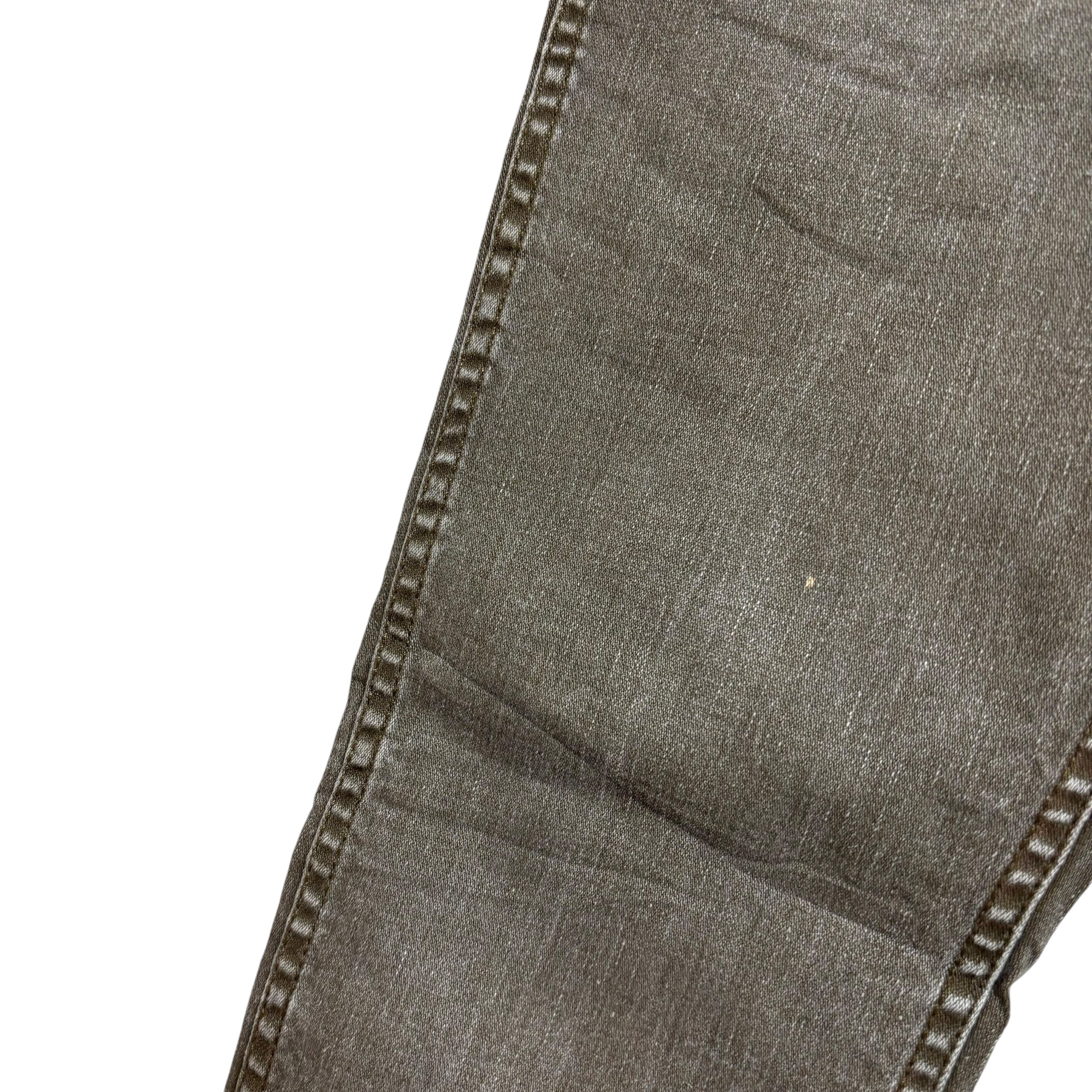 Levis 511 Jeans W29 L30 Mens Olive Green Slim Fit Stretch Denim