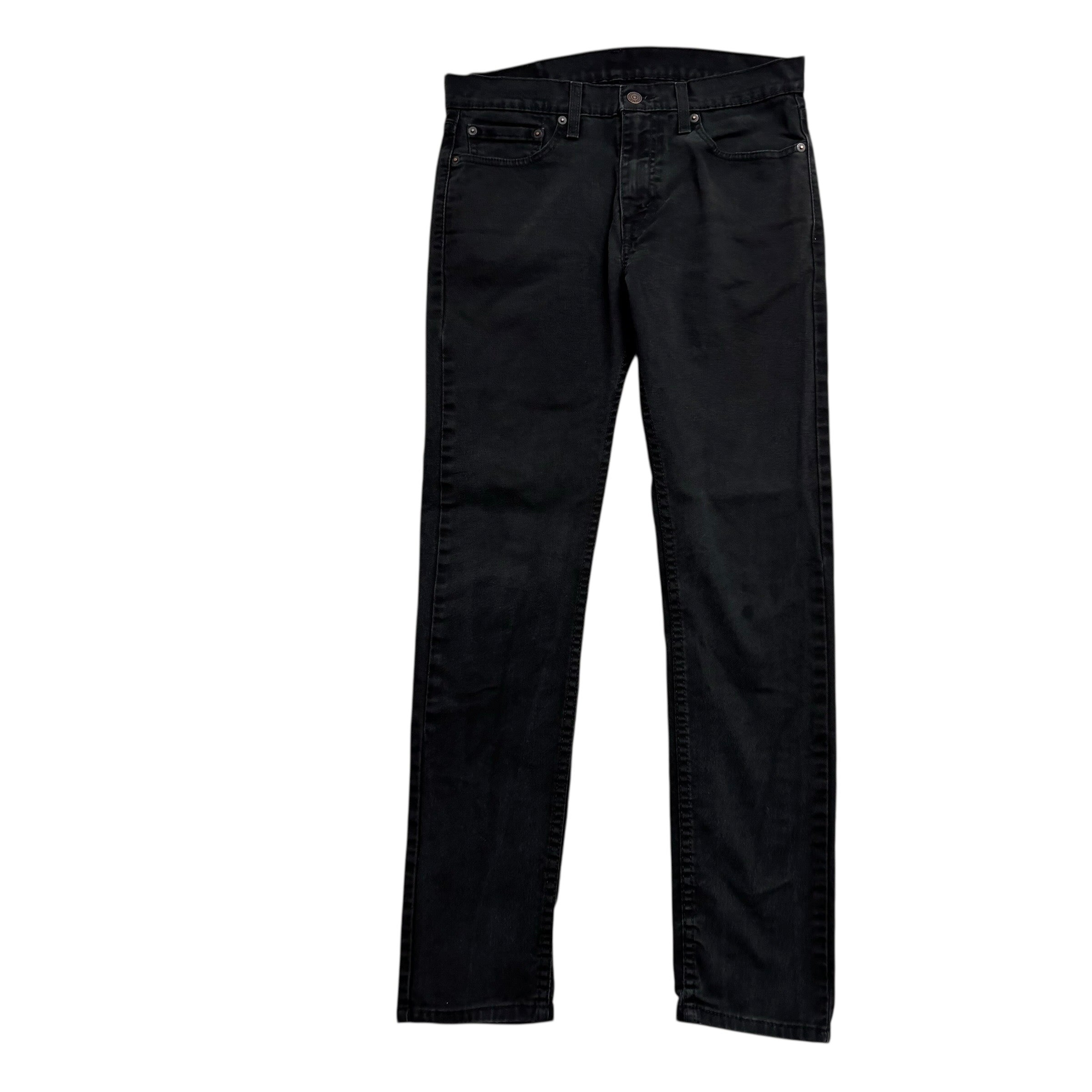 Levis 510 Jeans W31 L31 Mens Black Skinny Fit Stretch Denim (F)