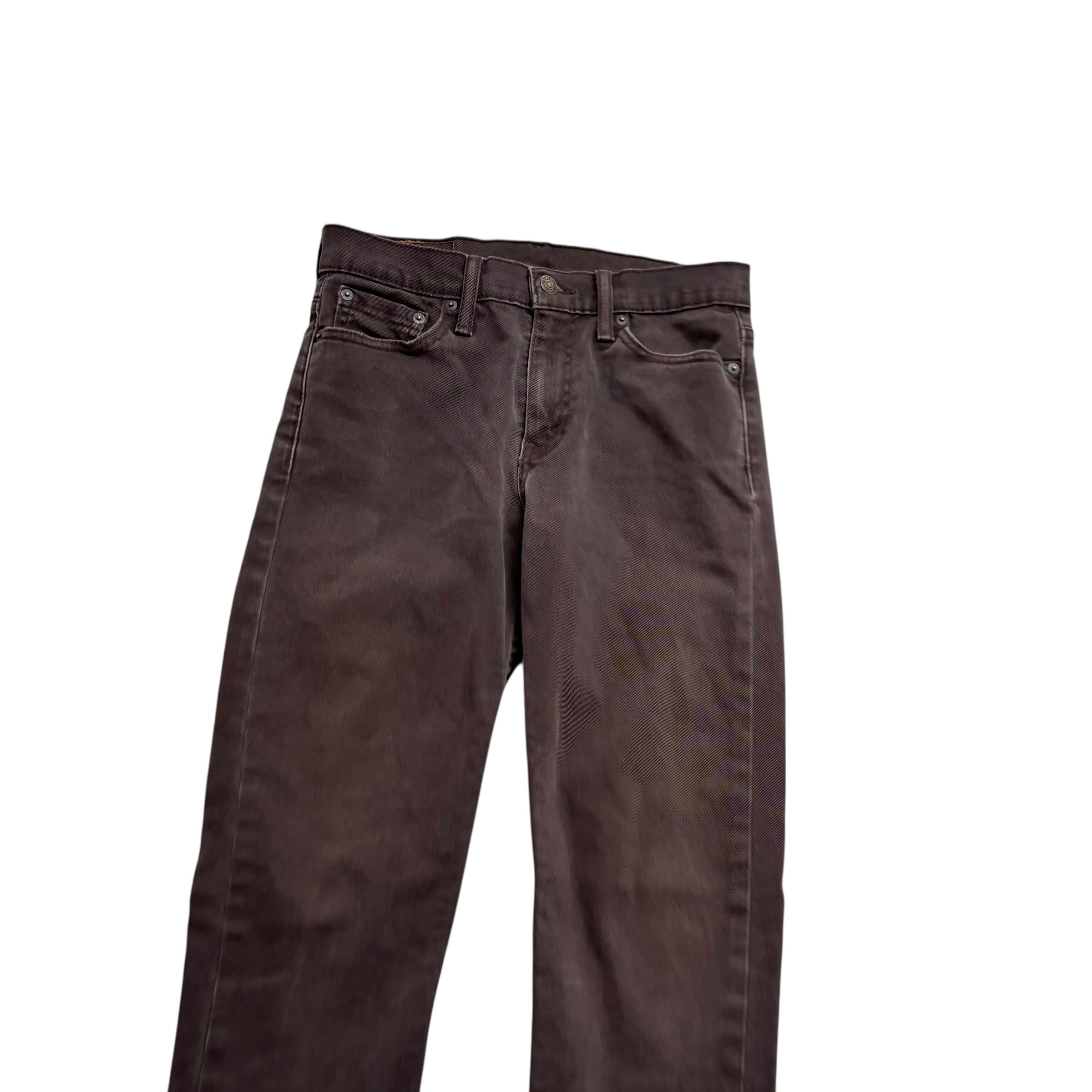 Levis 510 Jeans W29 L32 Mens Brown Skinny Fit Stretch Denim