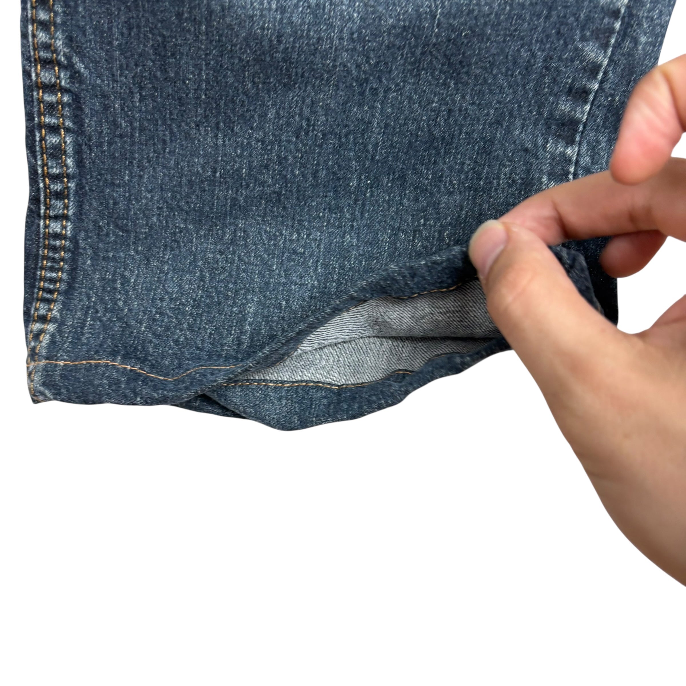 Levis Denizen Jeans W36 L30 Mens Dark Blue Relaxed Baggy Fit Stretch