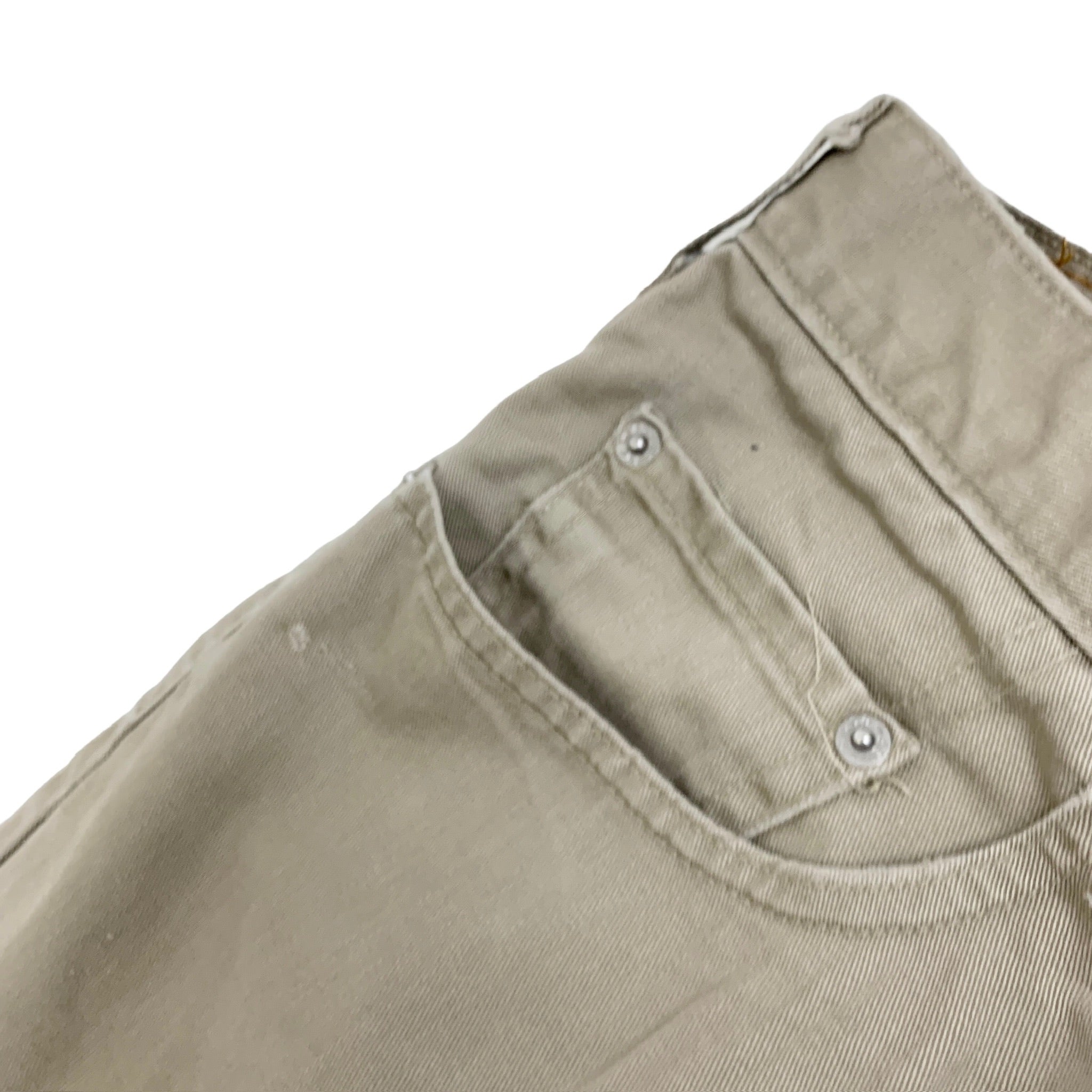 Levis Trousers W36 L32 Mens Beige Stone Baggy Relaxed Fit Cotton Pants