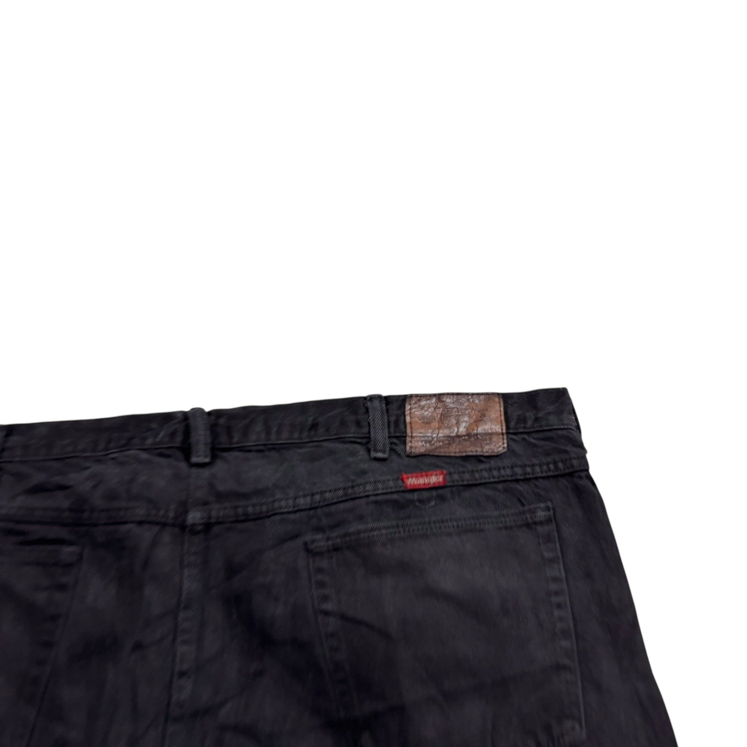 Wrangler Jeans W44 L30 Mens Black Relaxed Tapered Fit Vintage Denim