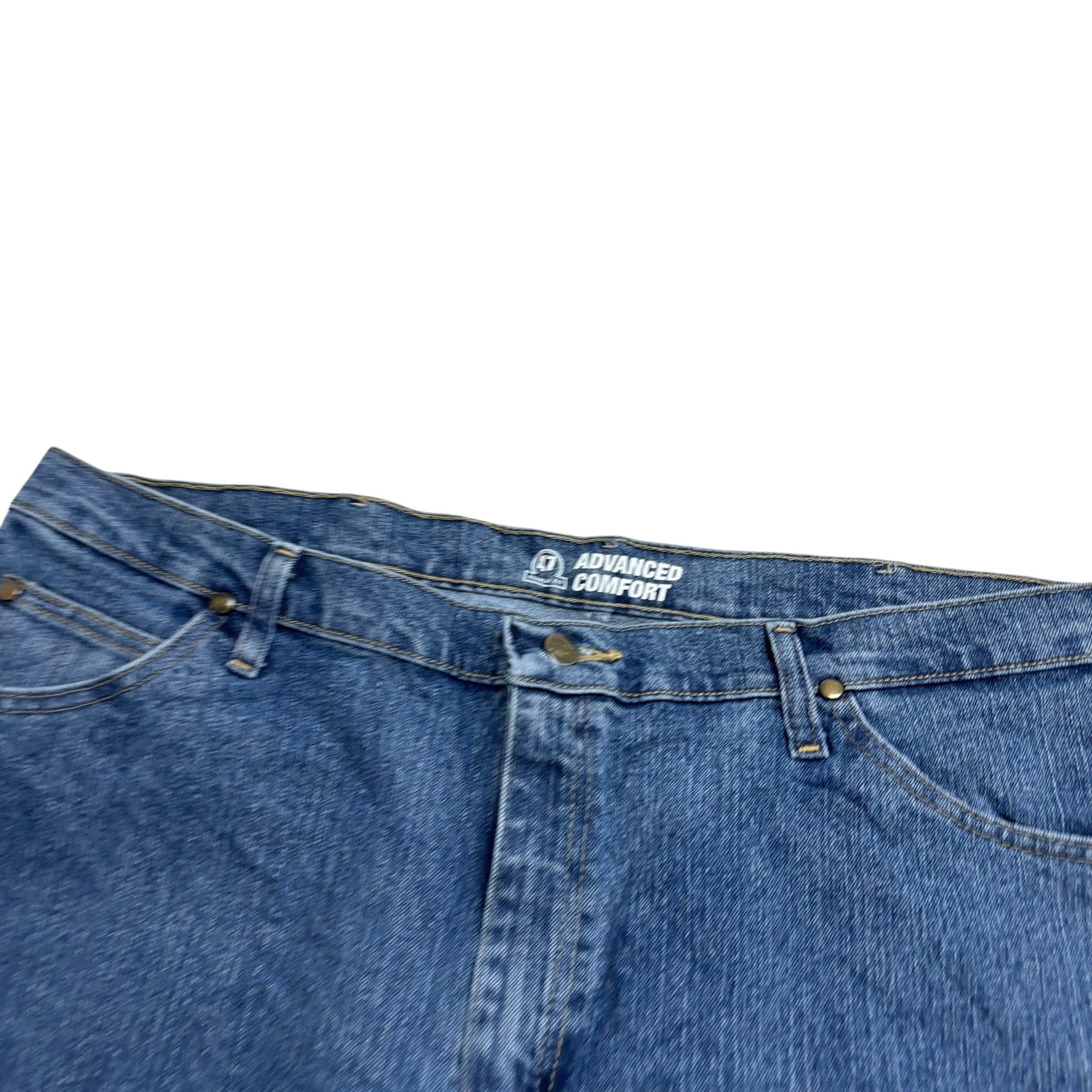 Wrangler Jeans Cowboy Cut W40 L30 Mens Mid Blue 47MAC Original Fit Stretch (E)