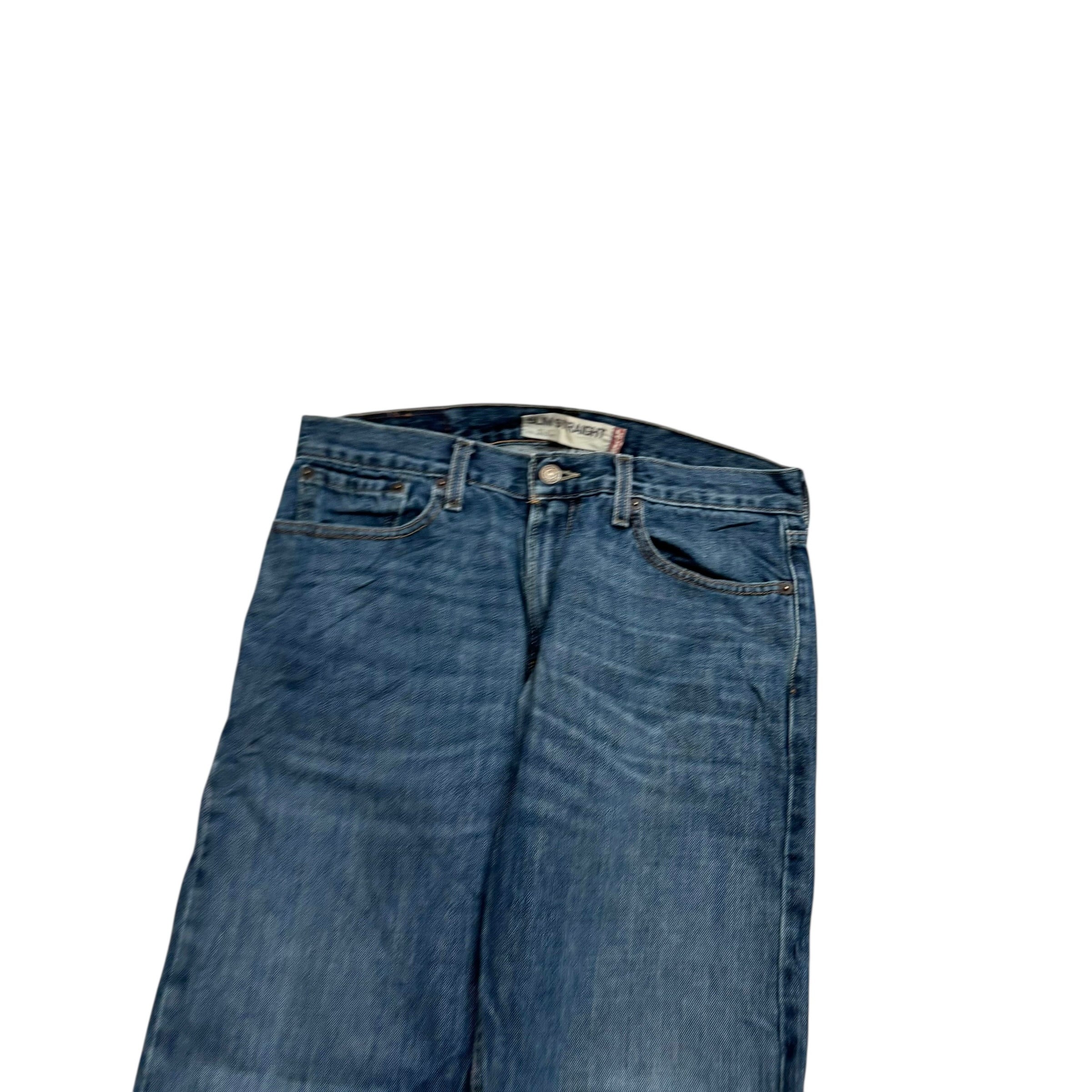 Levis 514 Jeans W32 L32 Mens Dark Blue Regular Straight Fit Vintage Denim