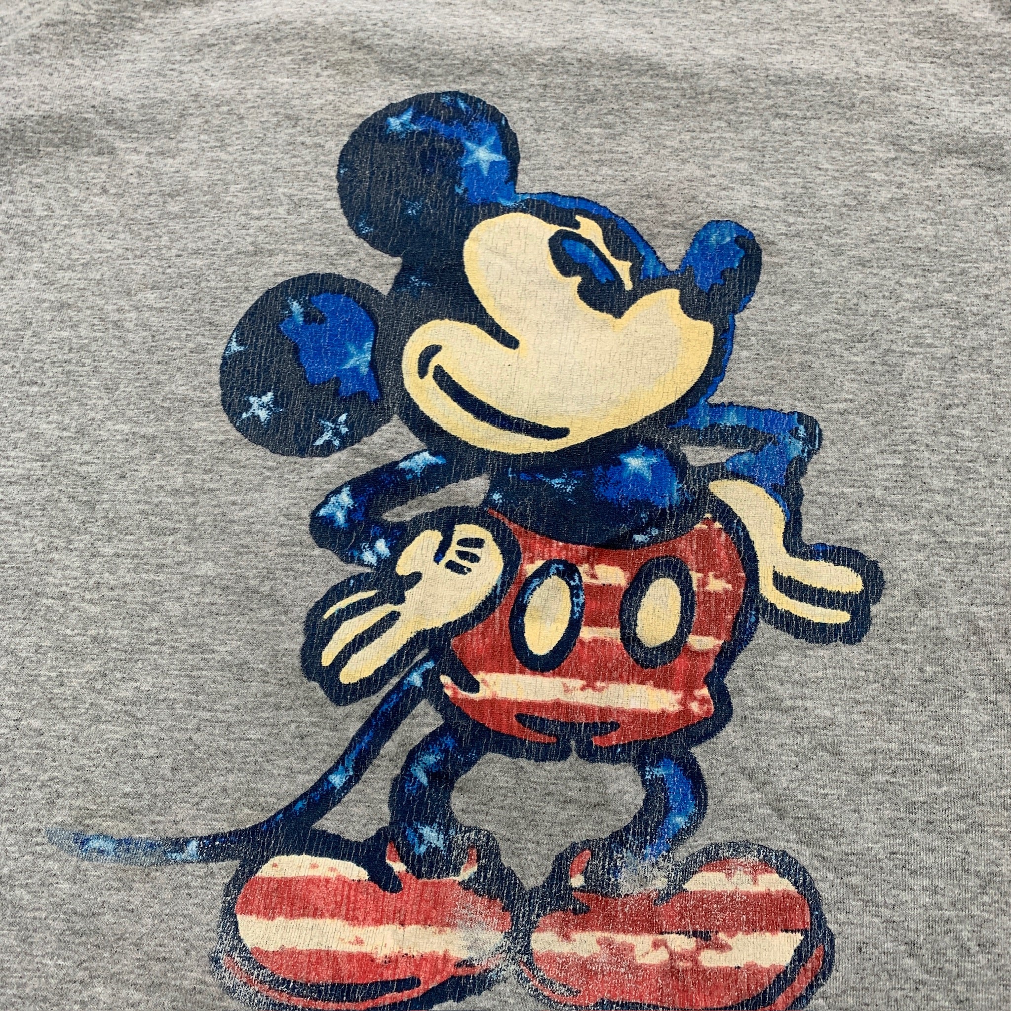 Vintage T Shirt Womens 3XL Grey Mickey Disney Cartoon 90s Graphic Print