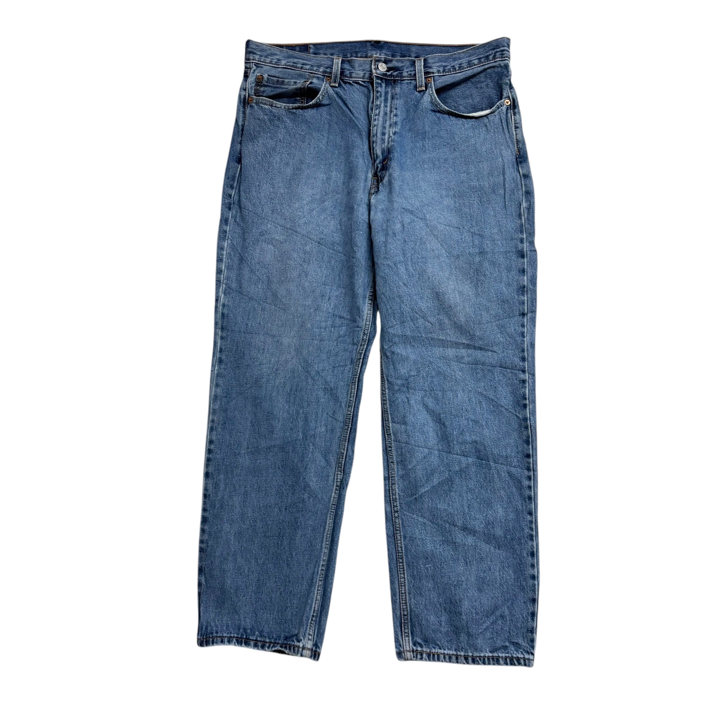 Levis 550 Jeans W36 L30 Mens Light Blue Baggy Relaxed Straight Fit Denim (E)