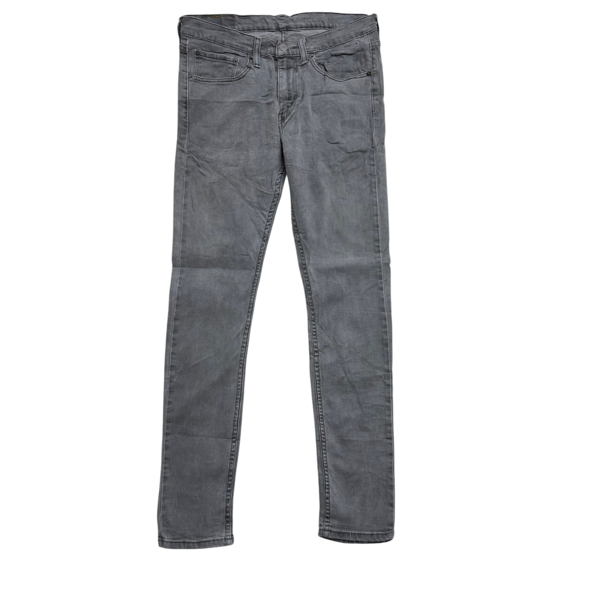 Levis 519 Jeans W31 L31 Mens Grey Regular Super Skinny Fit Stretch  Denim
