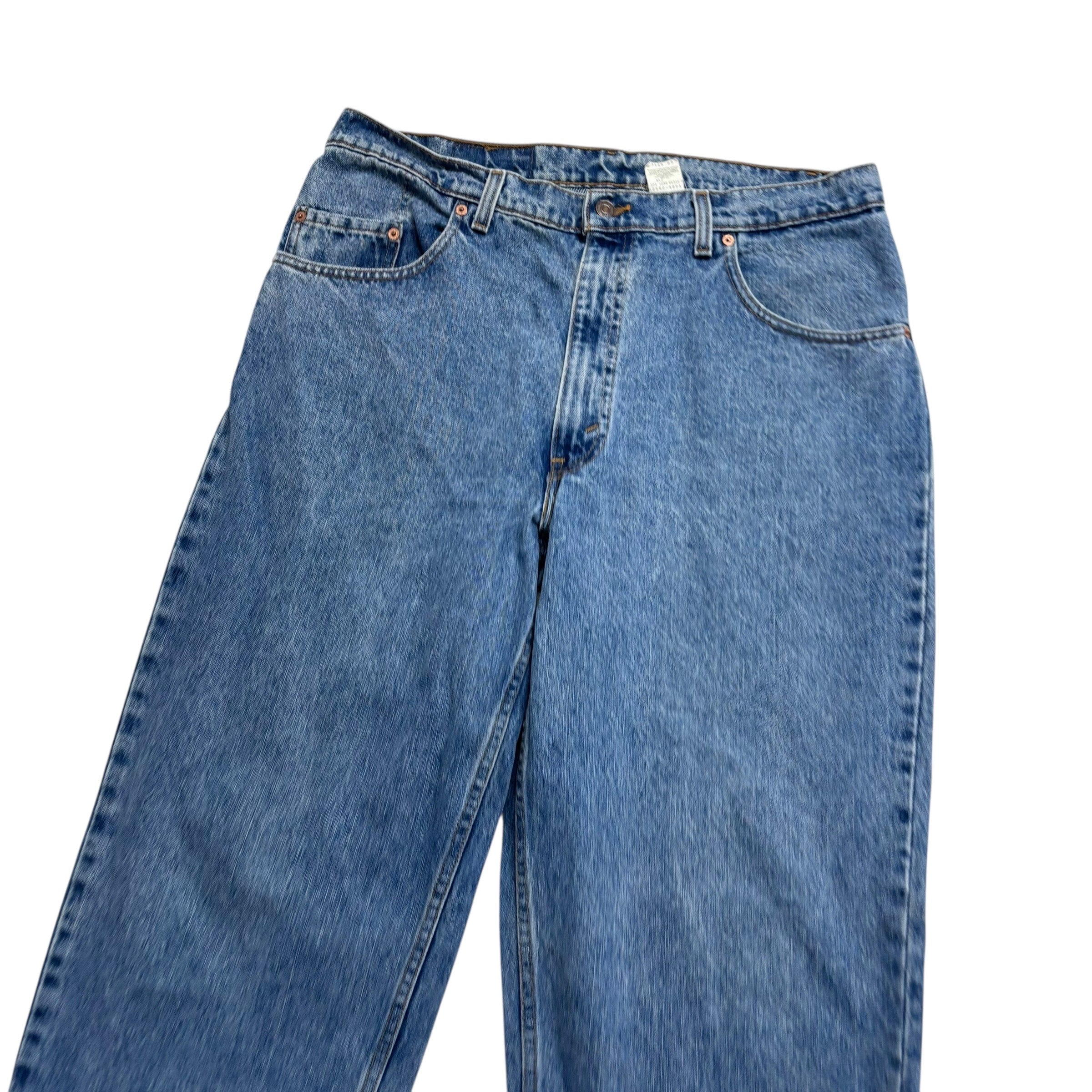 Levis 560 Jeans W36 L34 Mens Mid Blue Relaxed Tapered Fit USA Made Vintage (E)