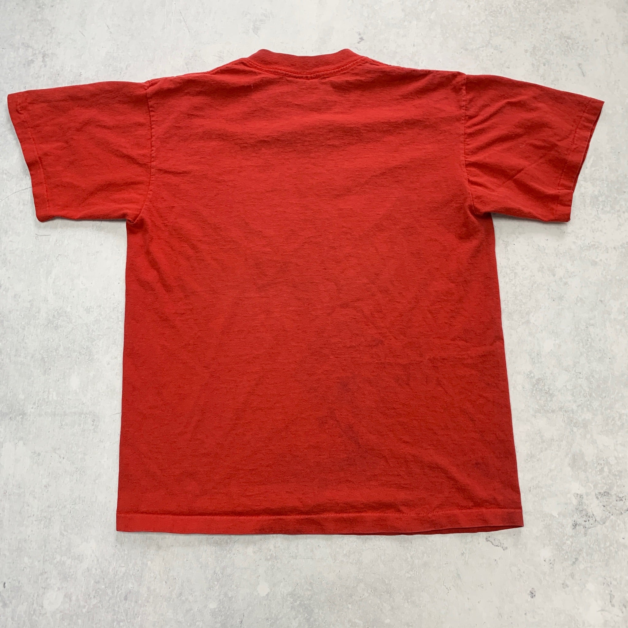 Vintage T Shirt Mens Medium Red Single Stitch Graphic Print 90s USA Tourist