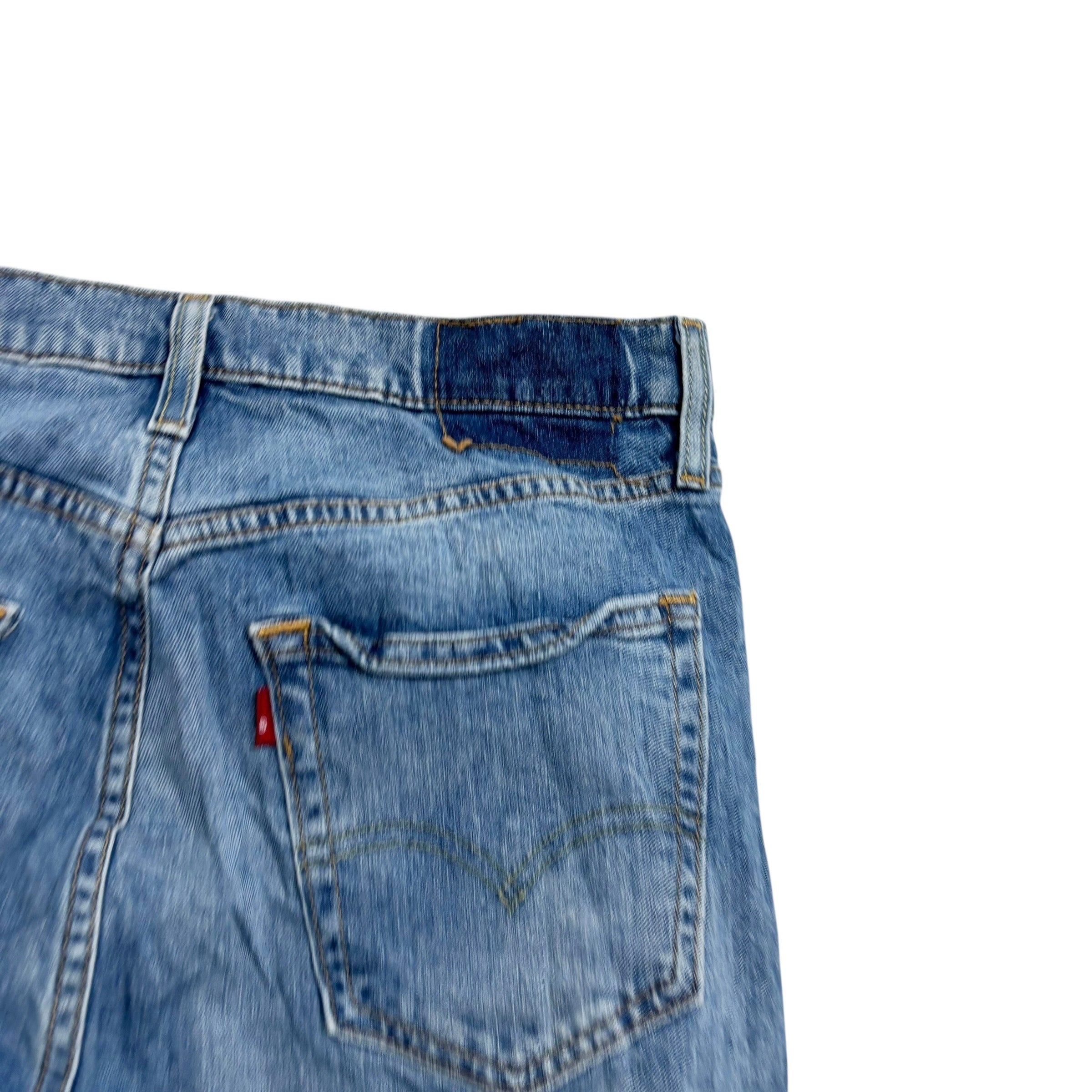 Levis 502 Jeans W34 L31 Mens Light Blue Regular Tapered Fit Stretch Denim