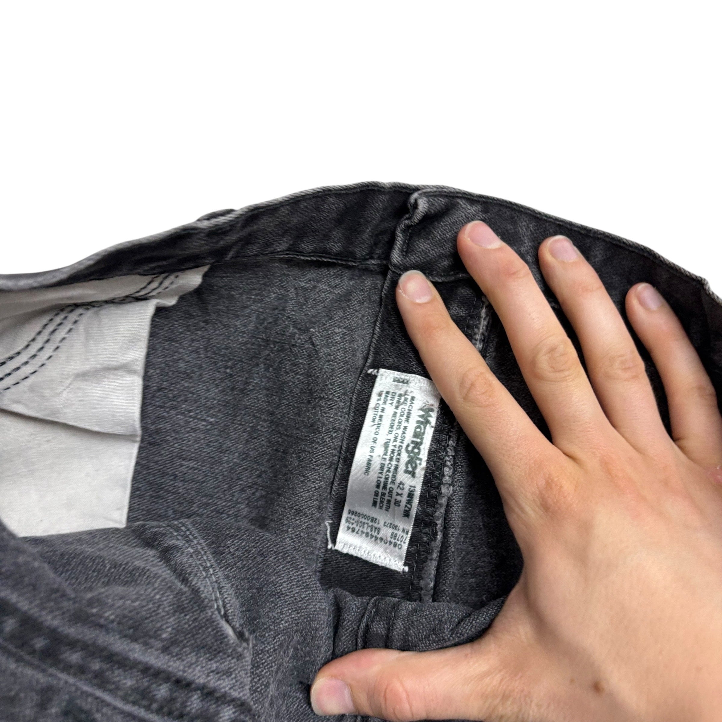 Wrangler Jeans Cowboy Cut W42 L30 Mens Black 13MWZ Original Fit Denim