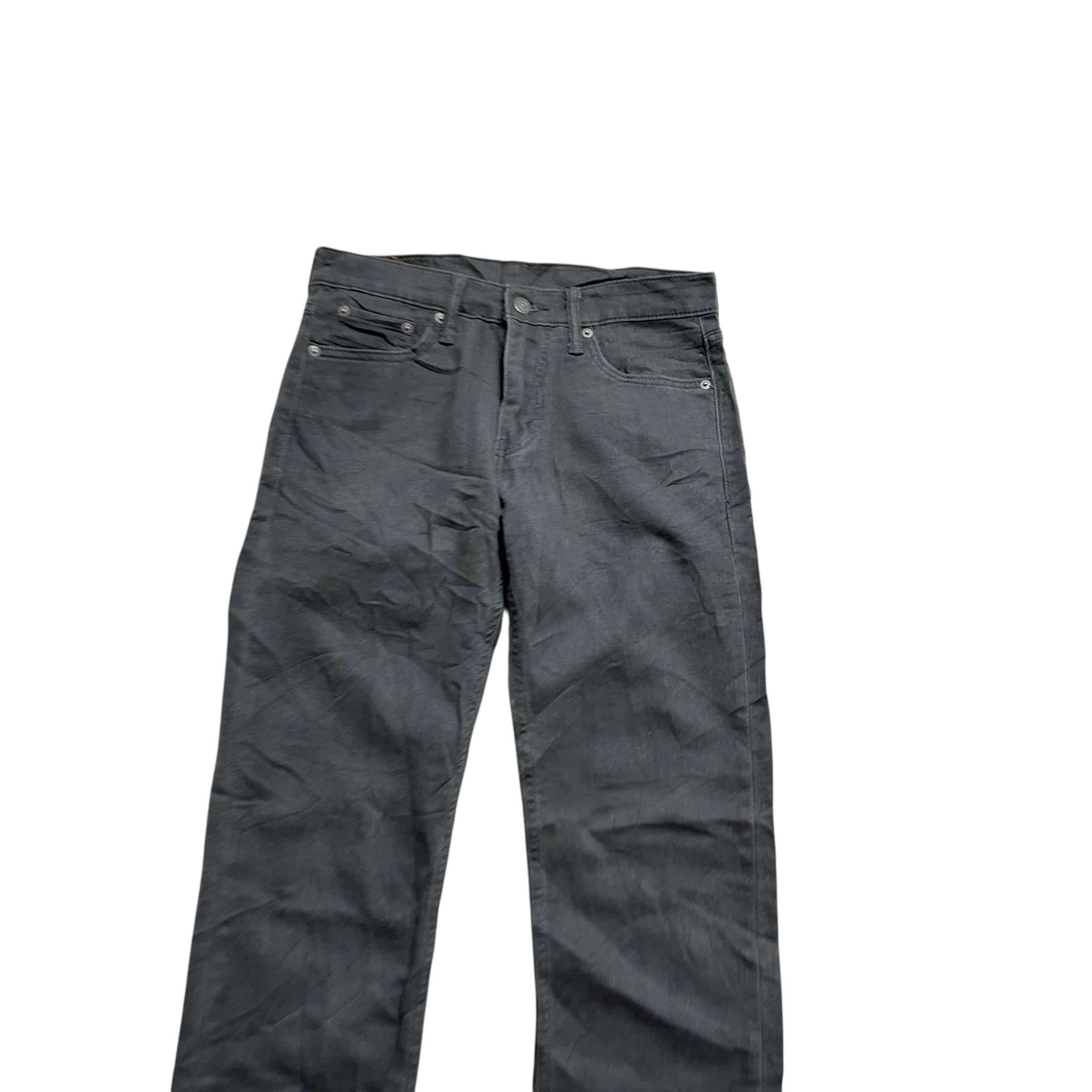 Levis 514 Trousers W28 L32 Mens Grey Regular Straight Fit Stretch Pants (E)