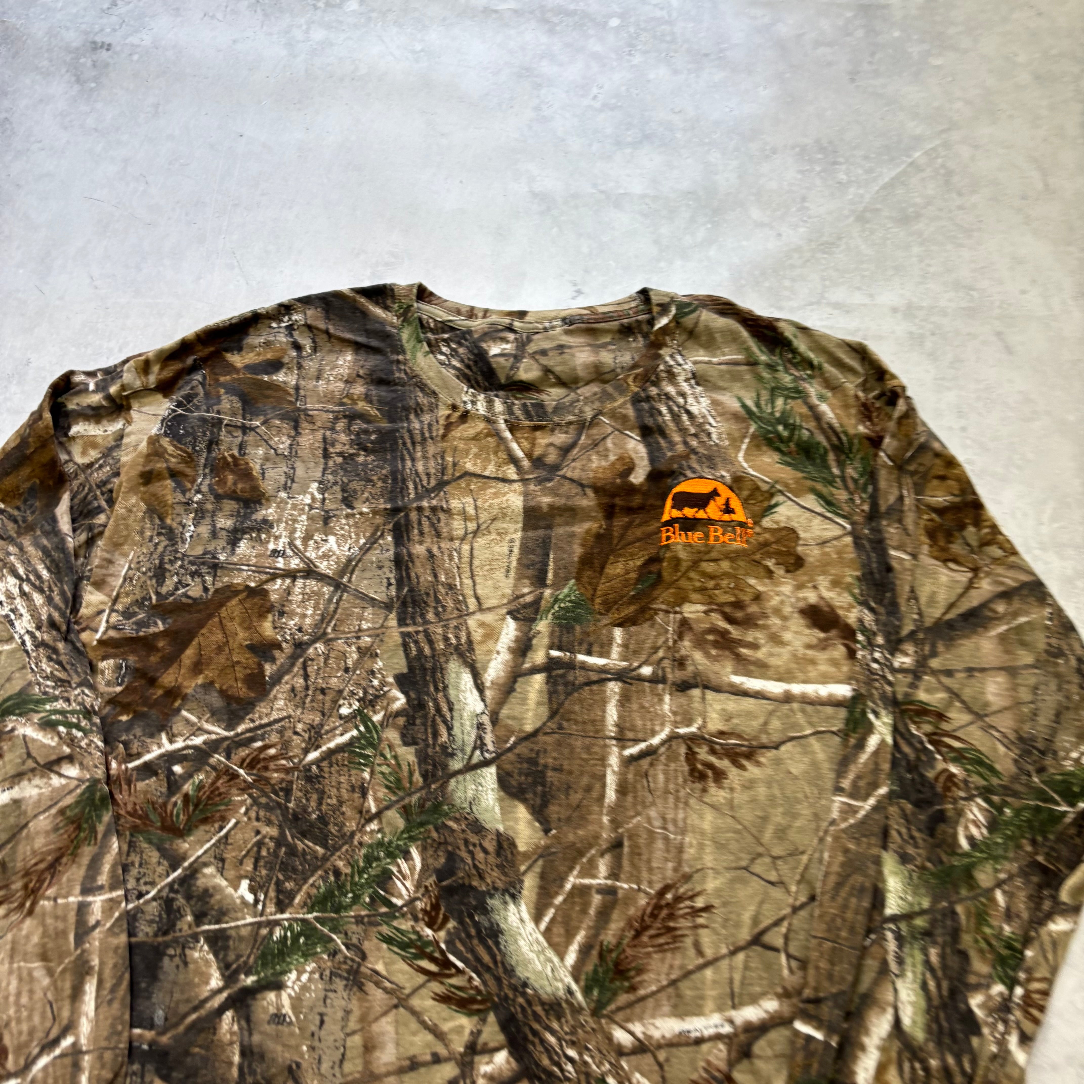 Vintage RealTree T Shirt Mens XXL Camo Y2K Hunting Long Sleeve (E)