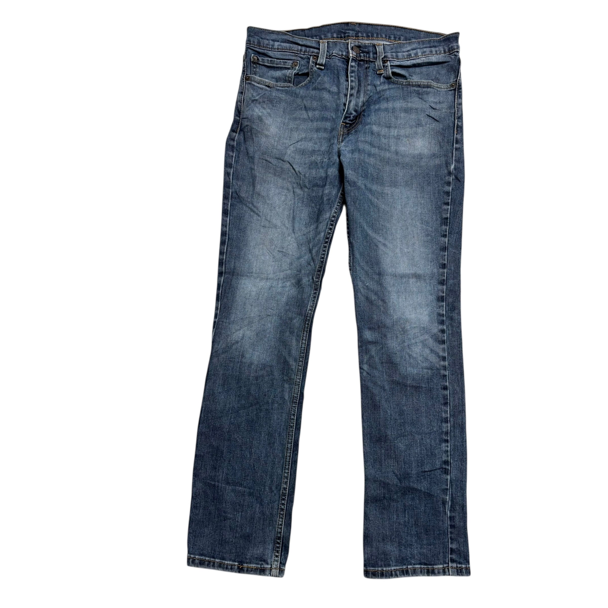 Levis 511 Jeans W34 L30 Mens Mid Blue Slim Fit Stretch Denim