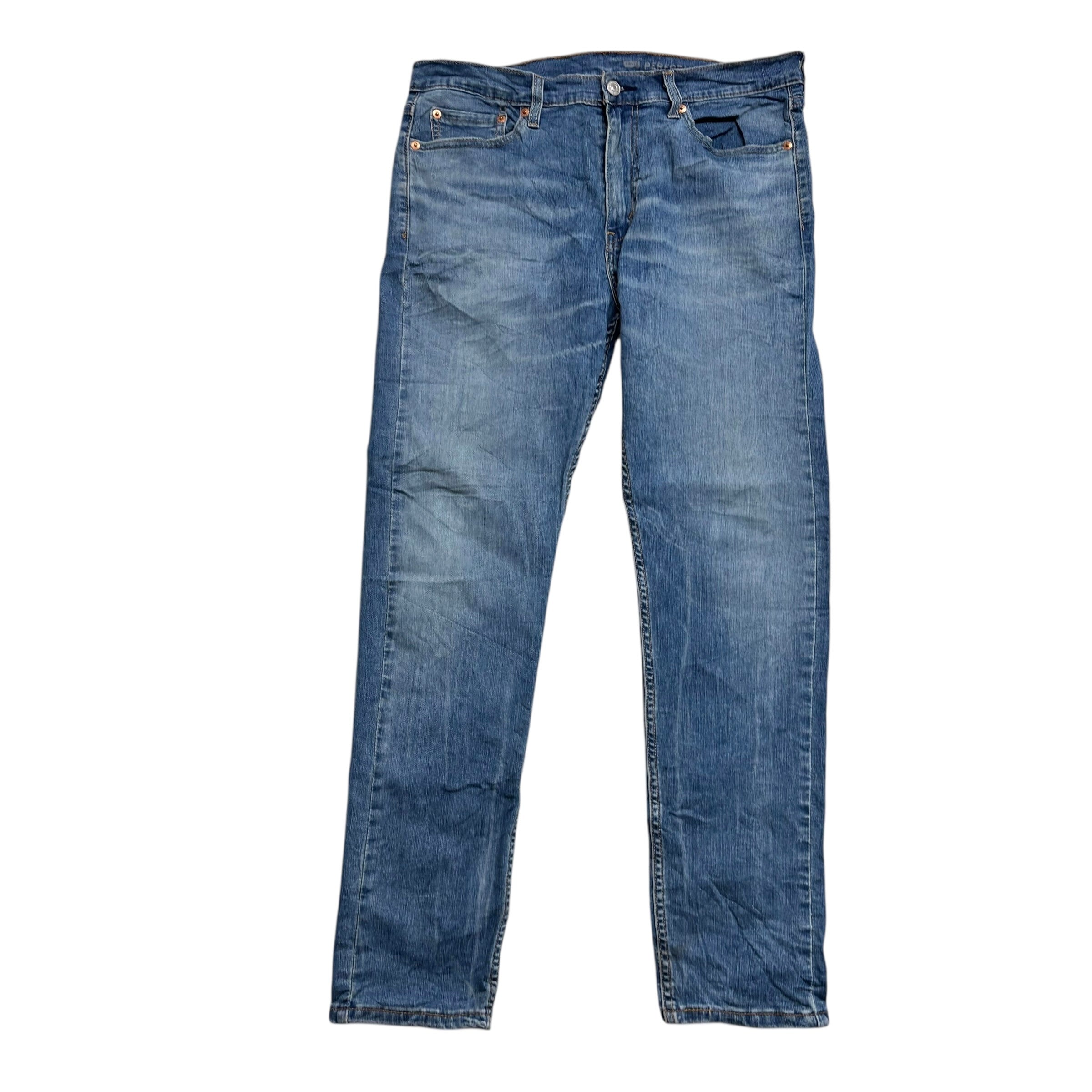 Levis 510 Jeans W33 L30 Mens Mid Blue Skinny Fit Stretch Denim (E)