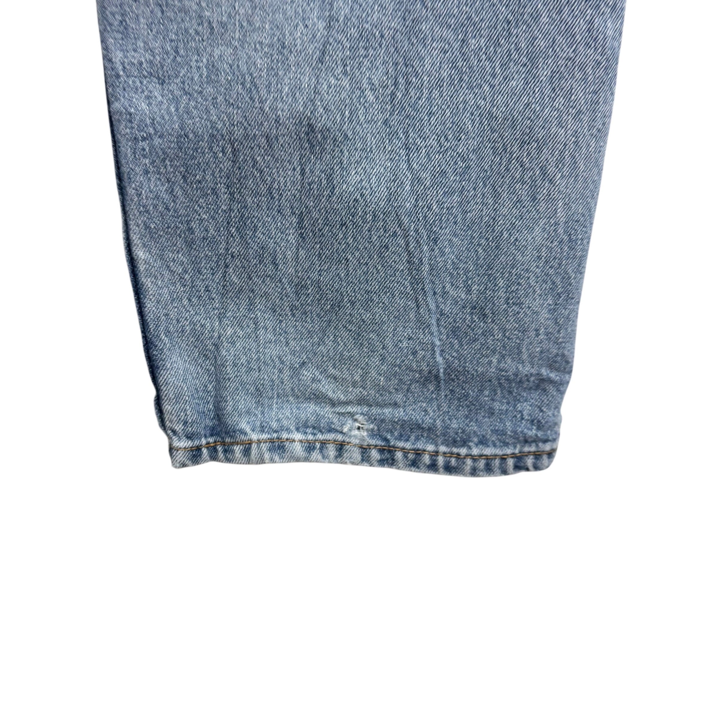 Levis 505 Jeans W38 L32 Mens Light Blue Regular Straight Fit Denim