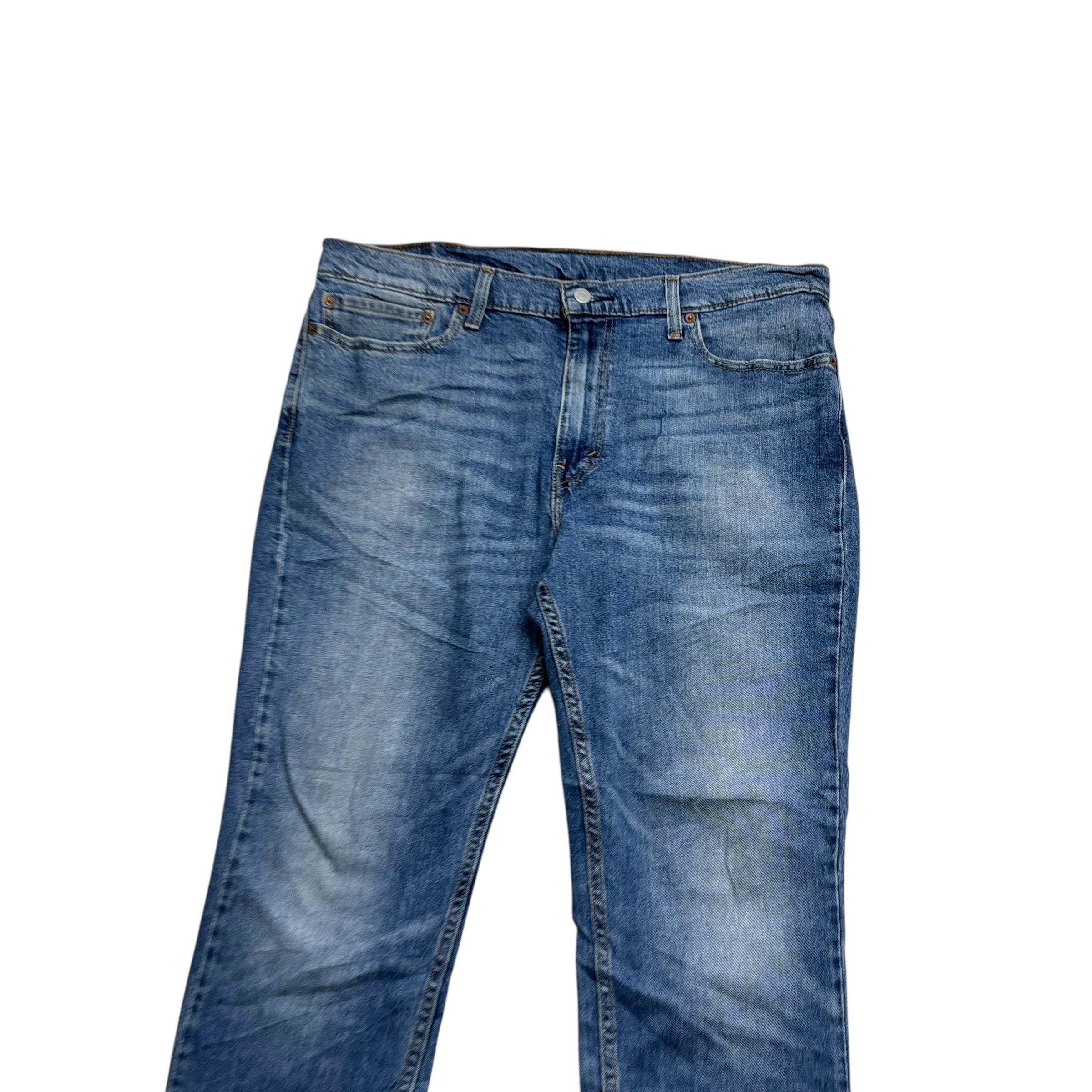 Levis 511 Jeans W38 L30 Mens Mid Blue Slim Fit Stretch Denim (E)