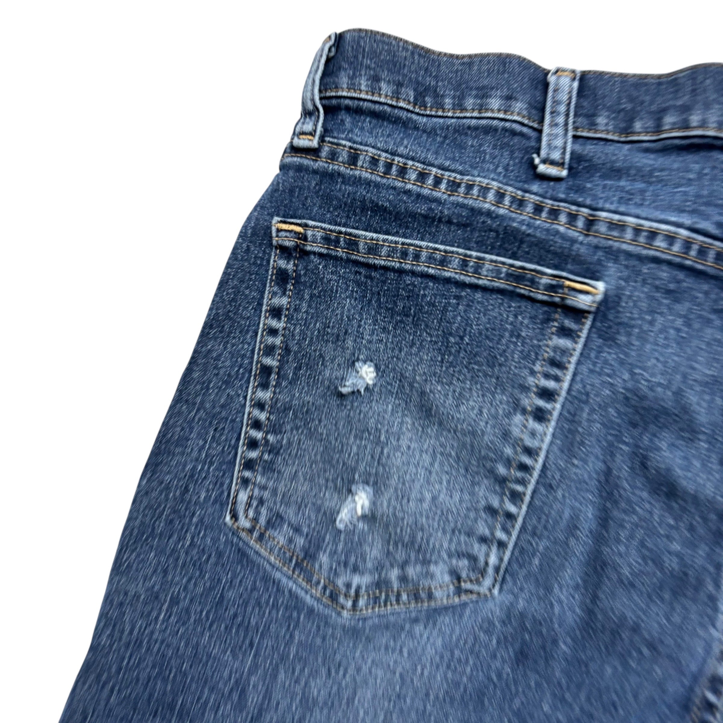 Wrangler Jorts W34 Mens Denim Shorts Mid Blue Regular Fit Stretch (F)