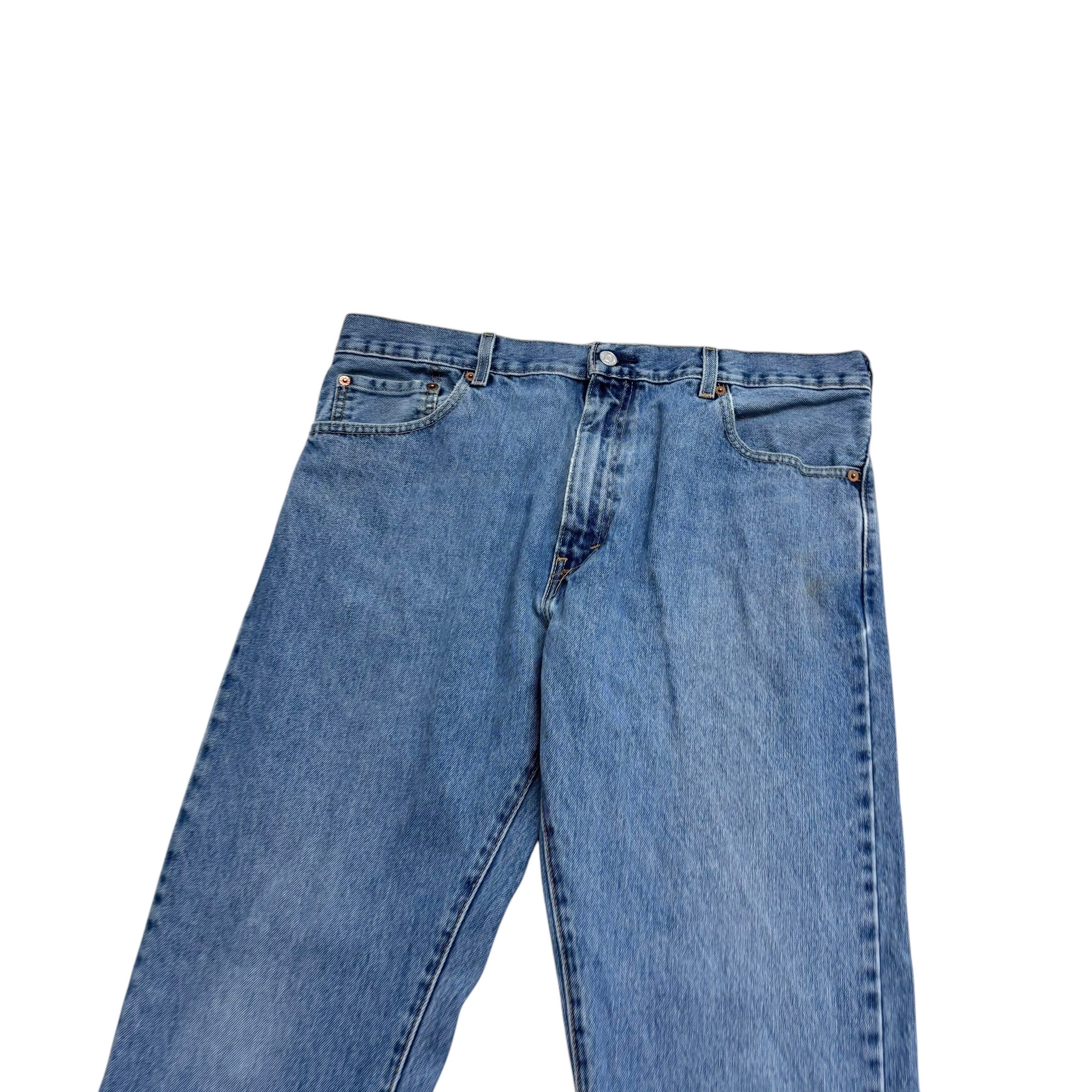 Levis 517 Jeans W36 L32 Mens Light Blue Regular Bootcut Fit Denim