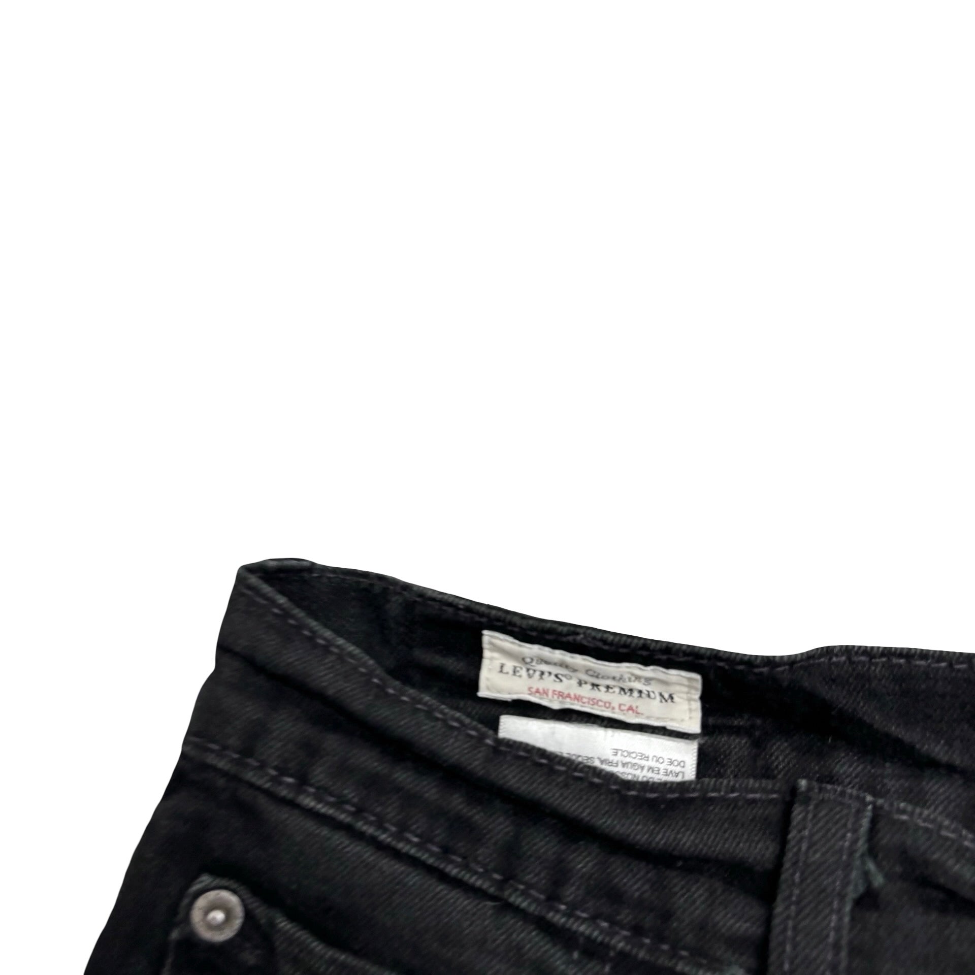 Levis 512 Jeans W30 L31 Mens Black Slim Tapered Fit Stretch Denim (E)