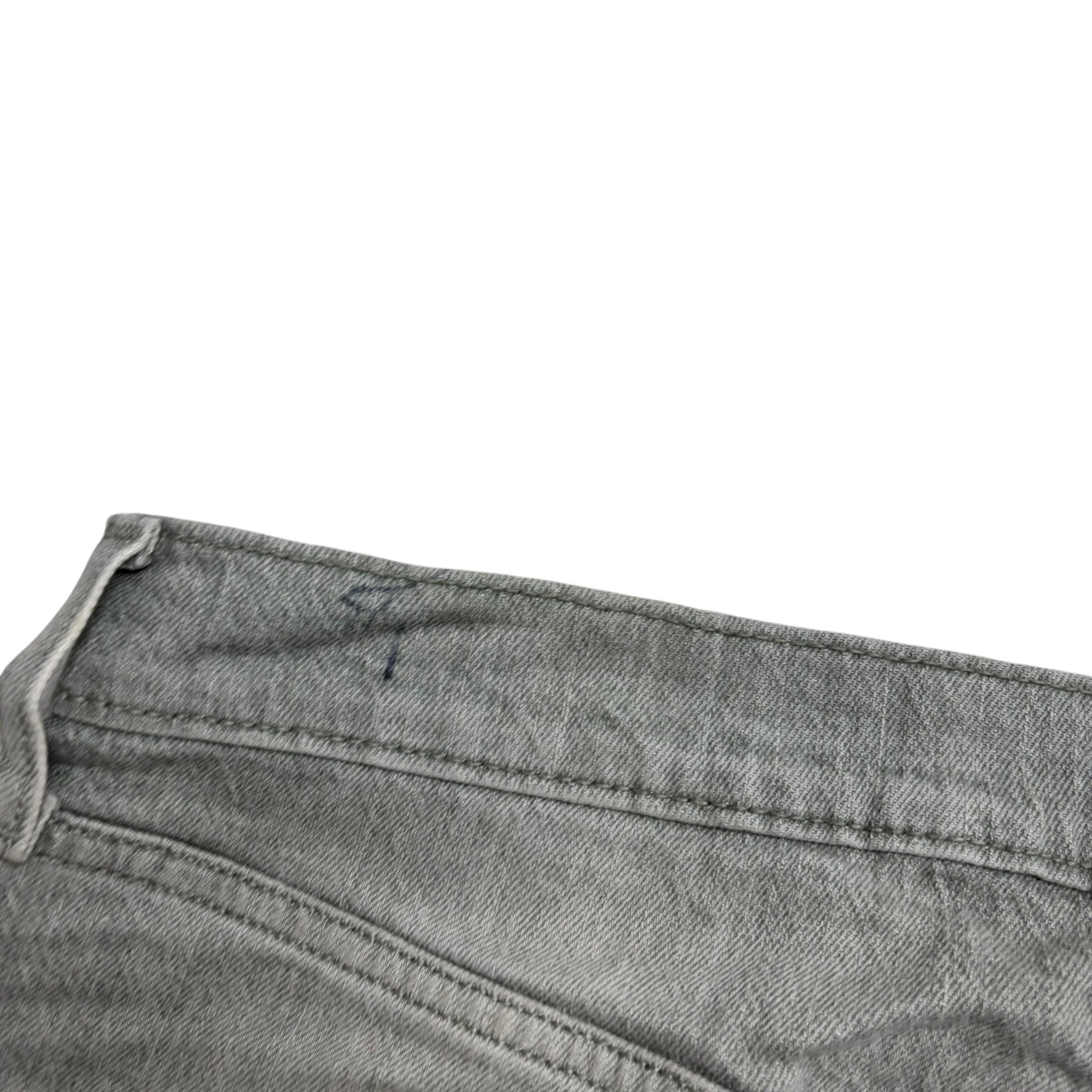 Levis 512 Jeans W33 L32 Mens Green Slim Tapered Fit Stretch Distressed