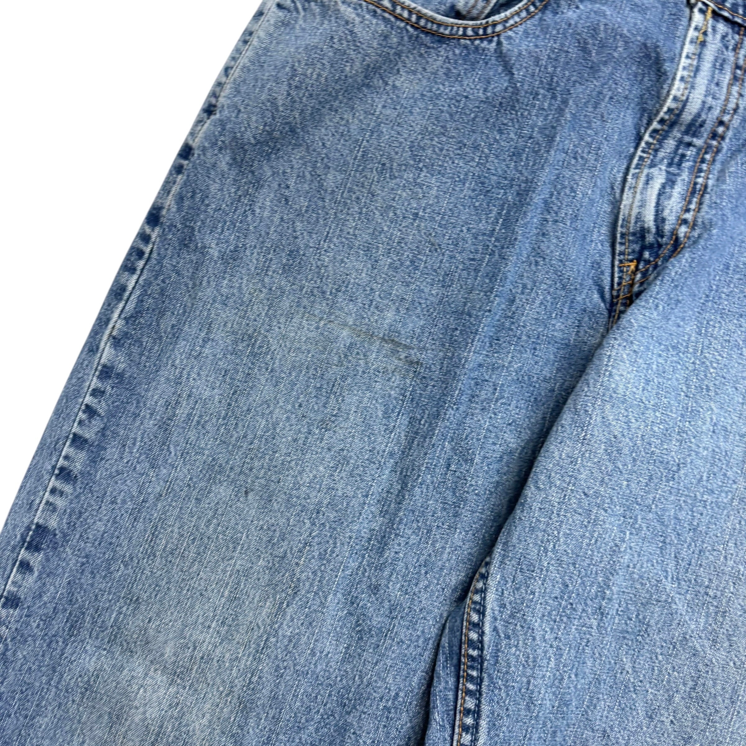 Levis 569 Jeans W33 L31 Mens Mid Blue Baggy Relaxed Straight Fit Vintage