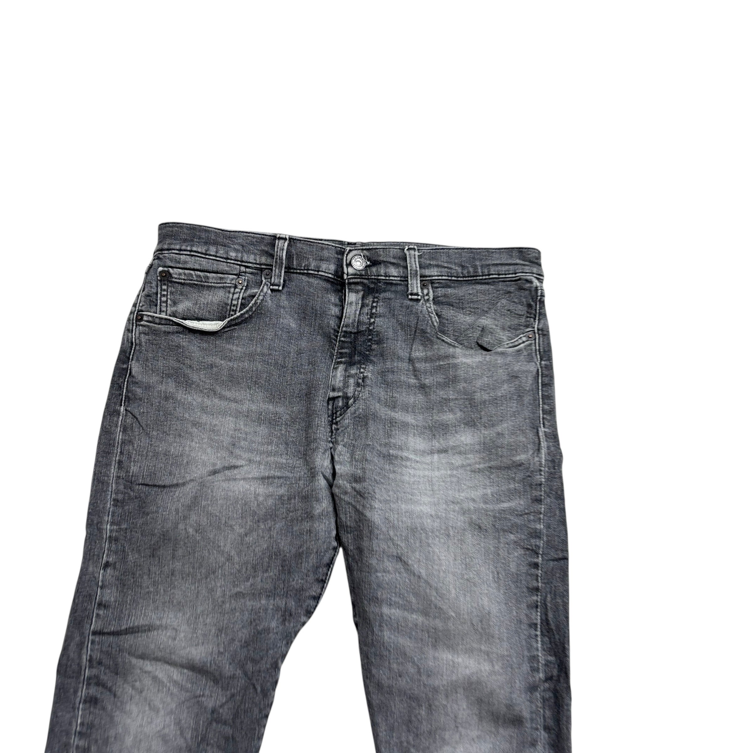 Levis 512 Jeans W34 L30 Mens Grey Slim Tapered Fit Stretch Denim