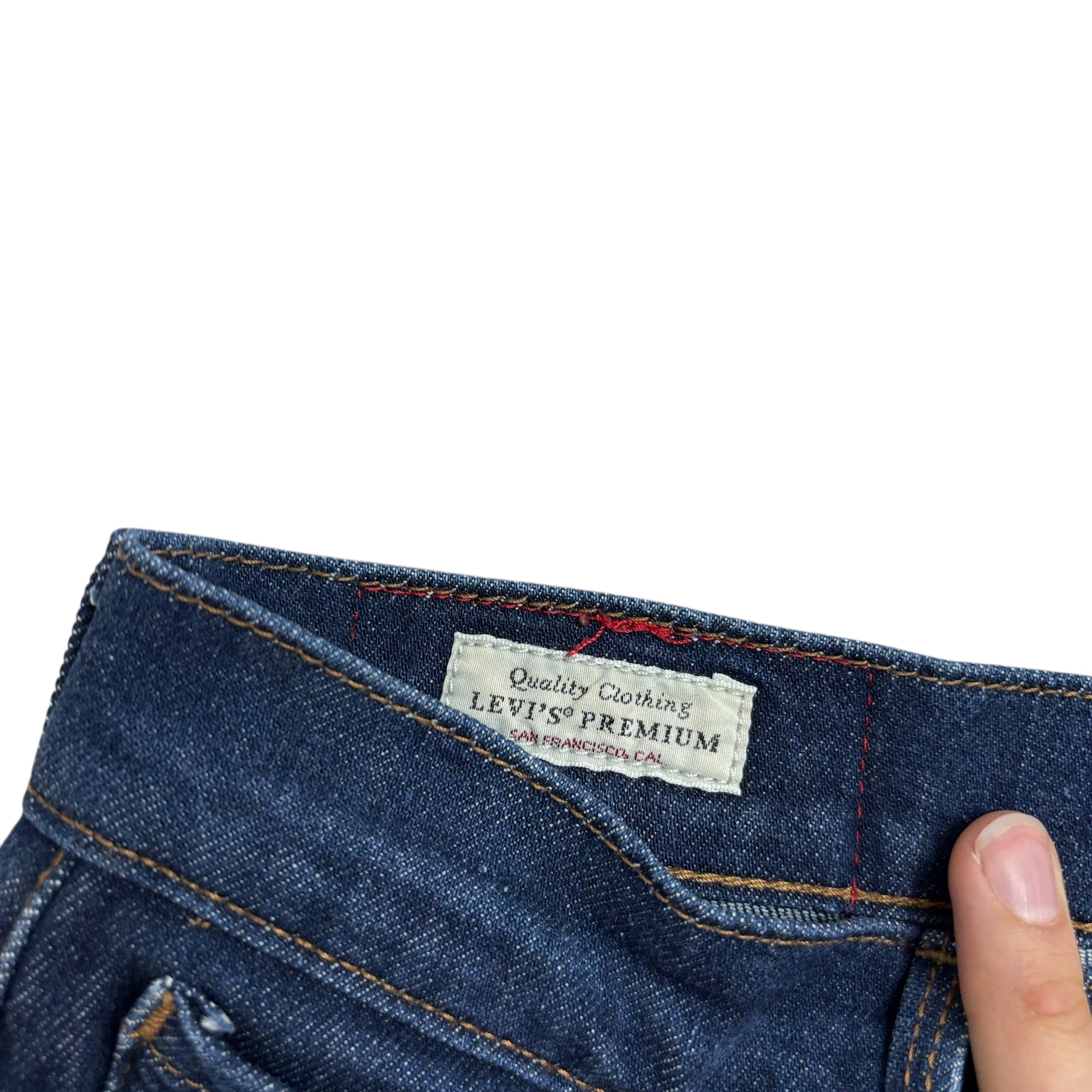 Levis 502 Engineered Jeans W30 L29 Mens Dark Blue Twisted Tapered Stretch