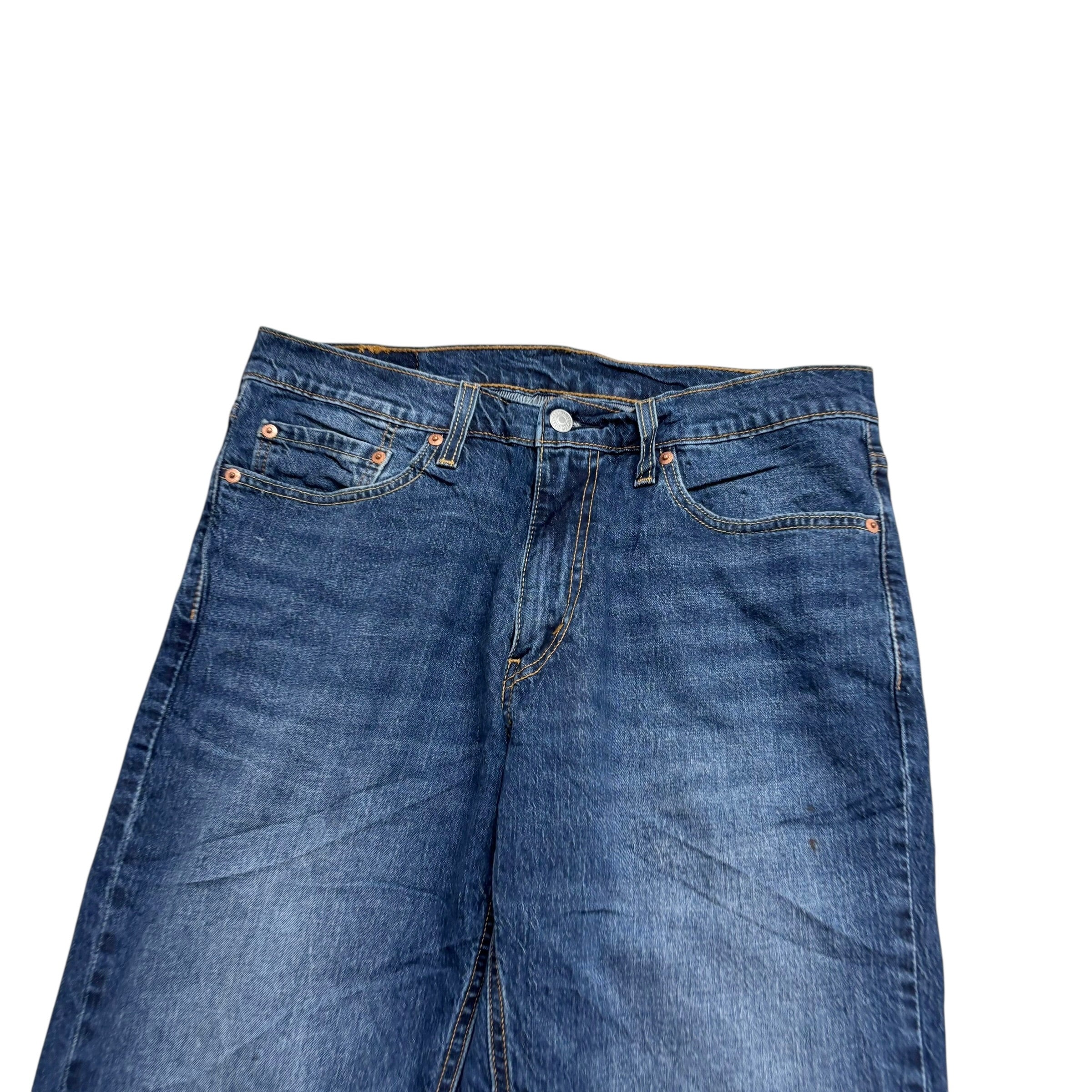 Levis 541 Jeans W32 L32 Mens Mid Blue Athletic Tapered Fit Stretch Denim (F)