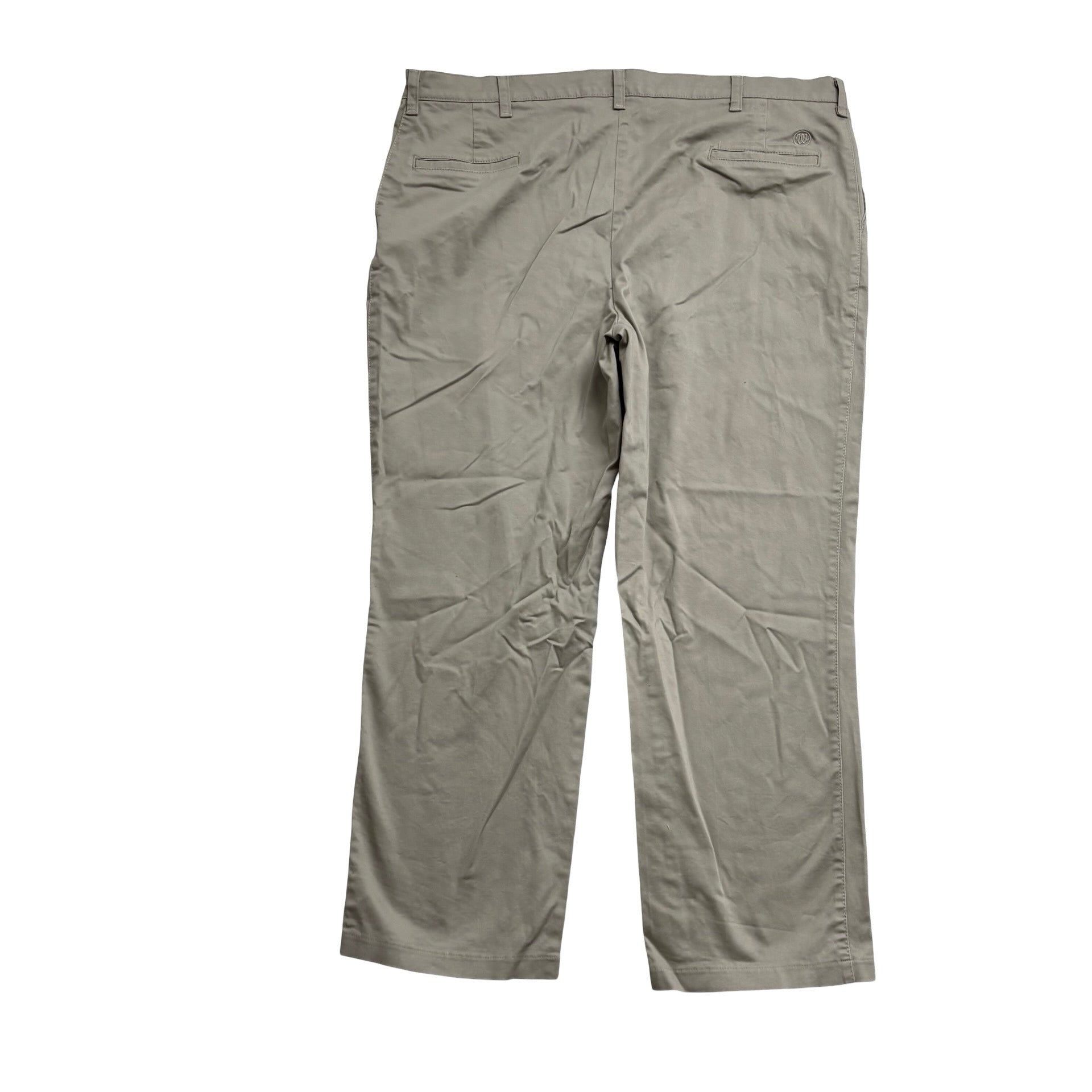 Wrangler Trousers W42 L29 Mens Cream Beige Relaxed Straight Fit Stretch (E)